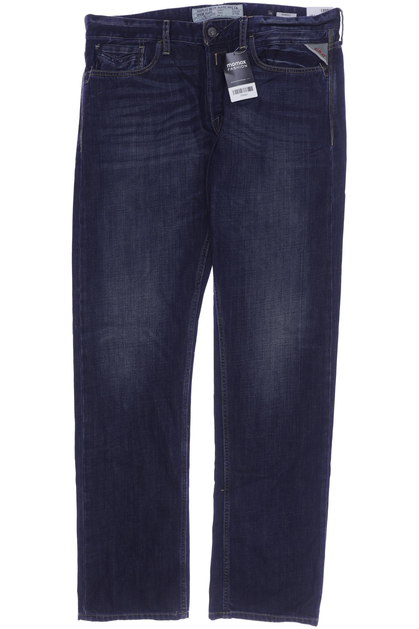 

Replay Herren Jeans, marineblau