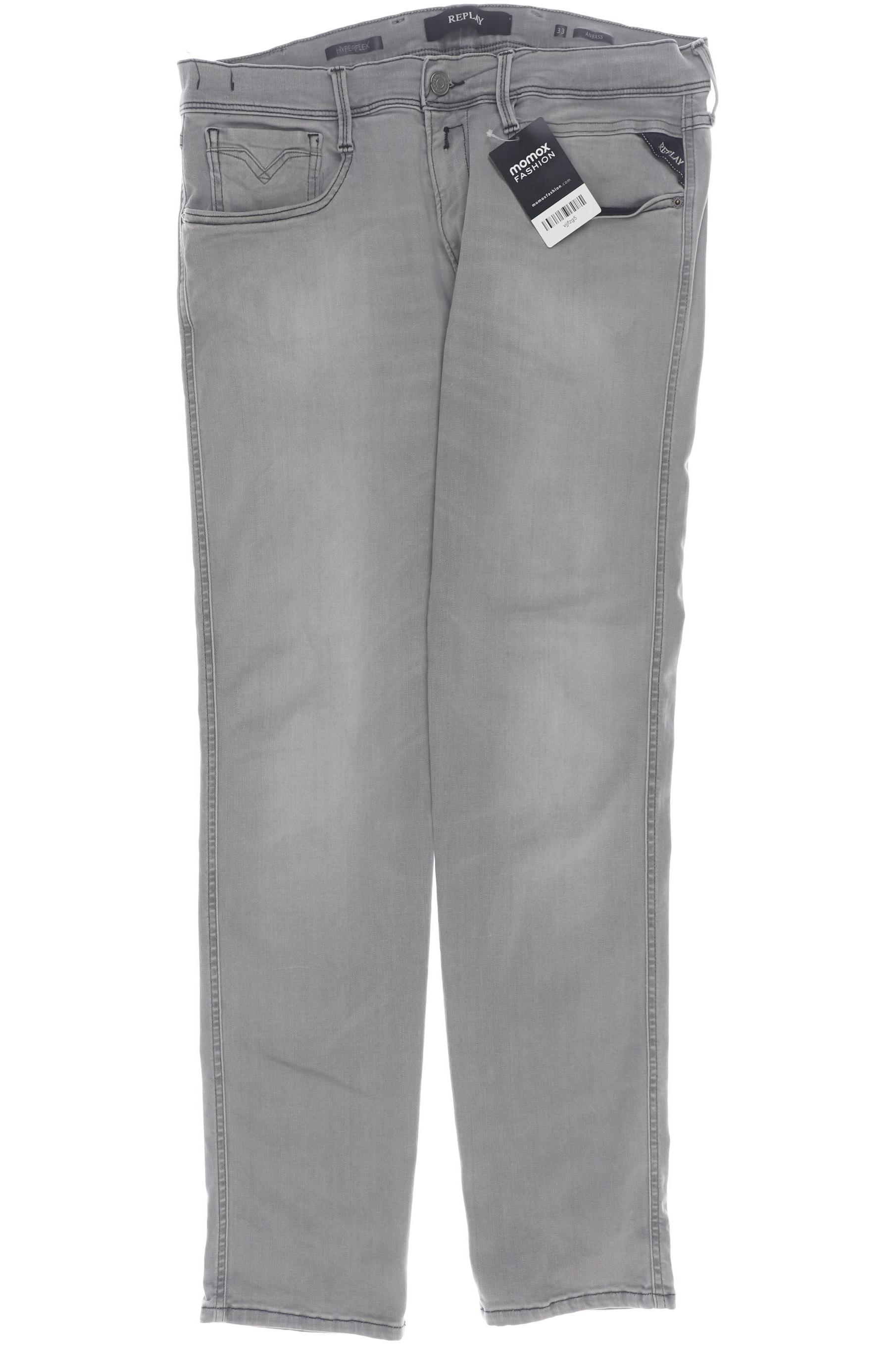 

Replay Herren Jeans, grau, Gr. 0