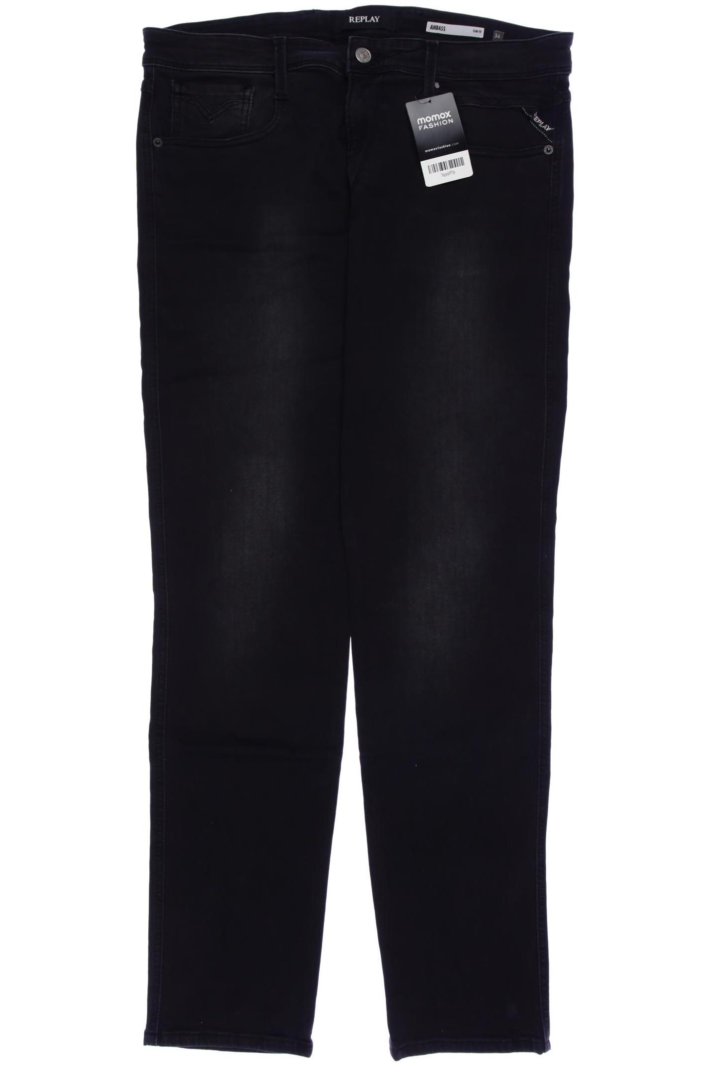 

Replay Herren Jeans, schwarz, Gr. 34