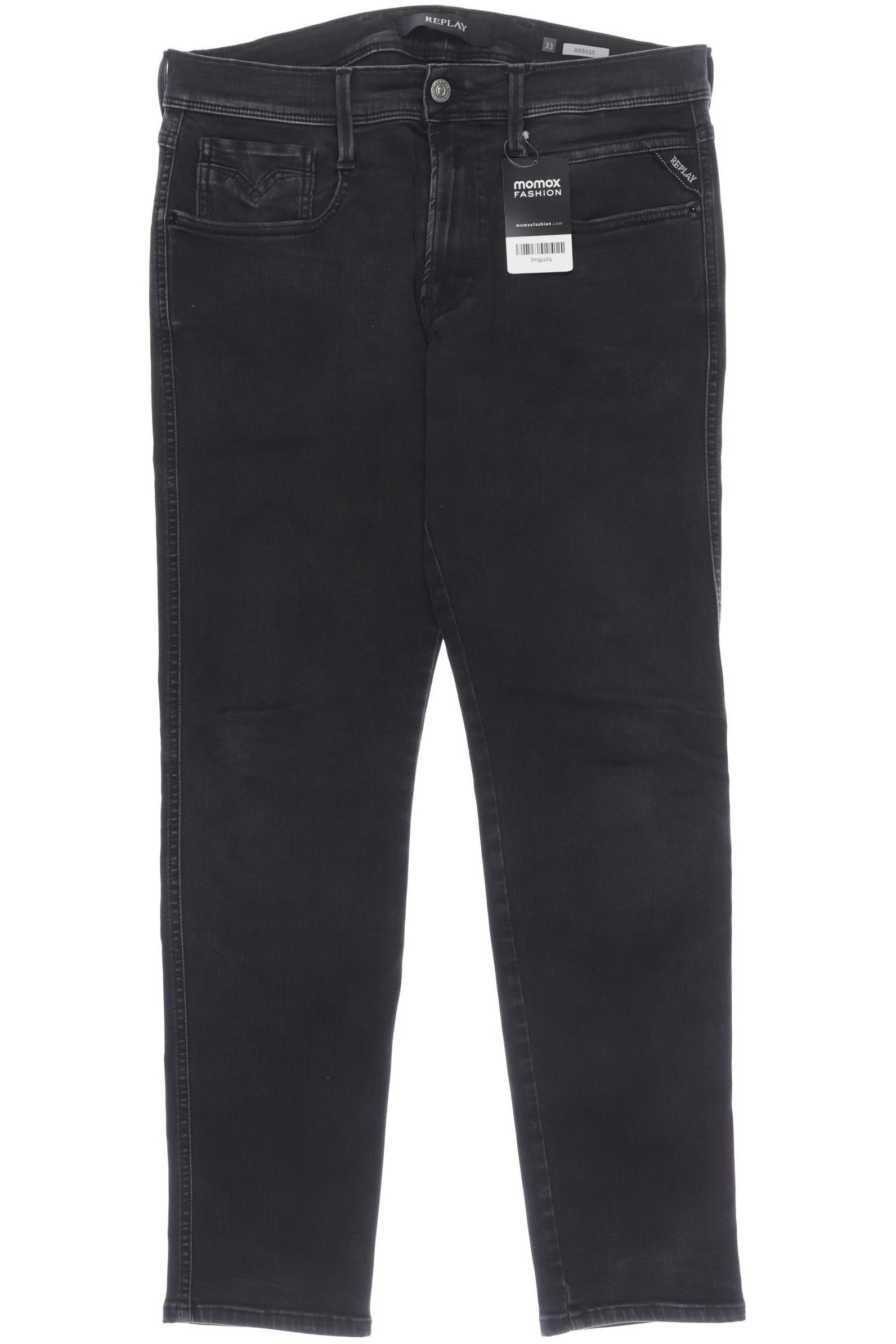 

Replay Herren Jeans, schwarz, Gr. 33