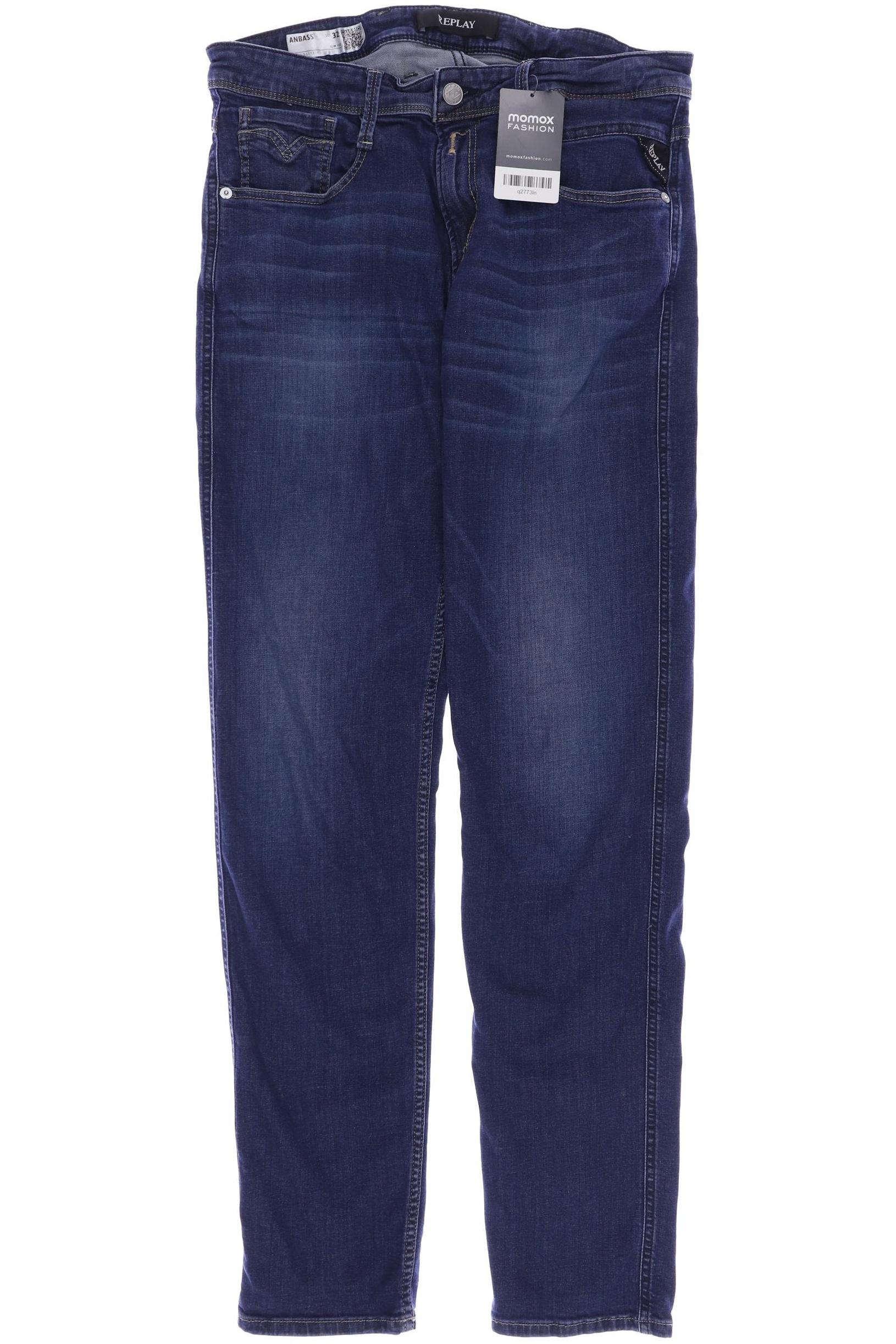 

Replay Herren Jeans, marineblau