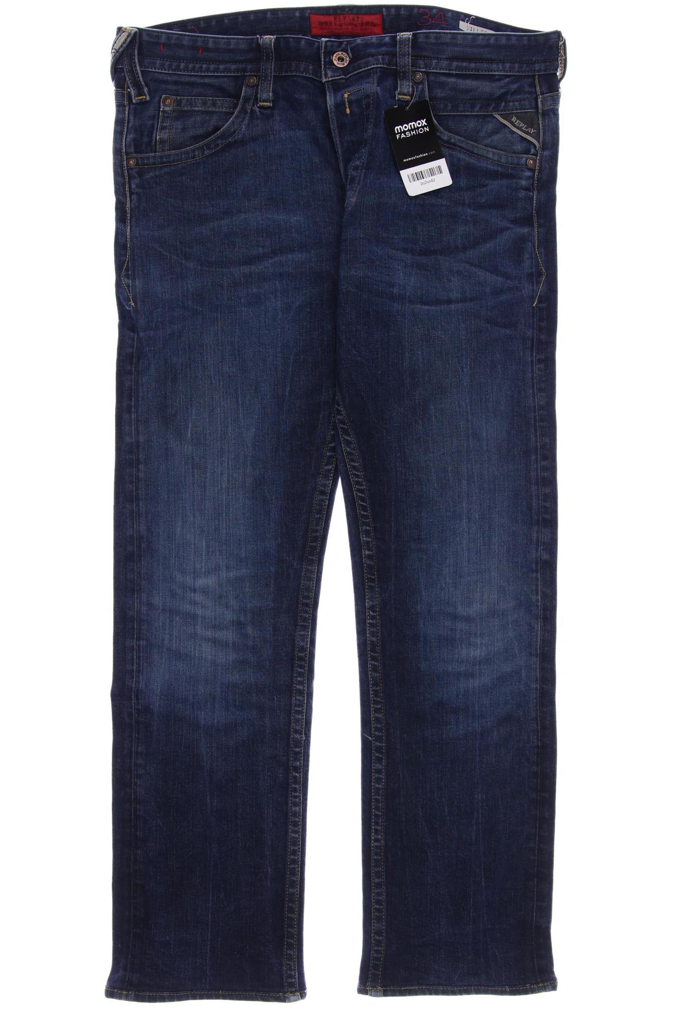 

Replay Herren Jeans, marineblau