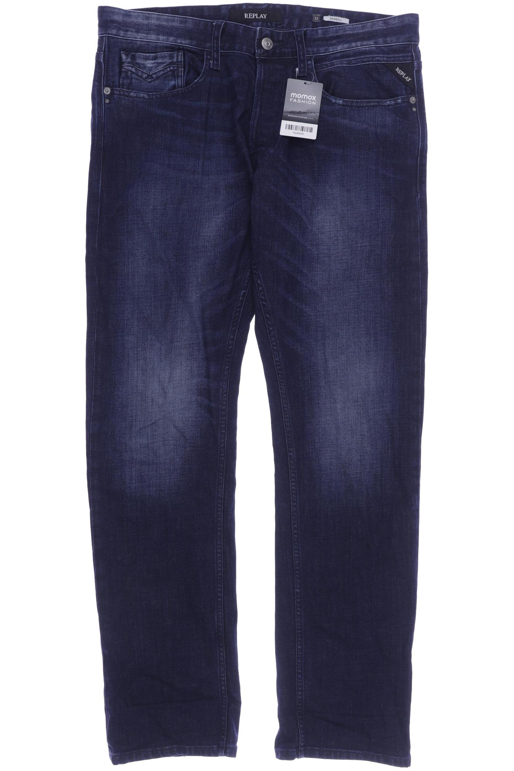 

Replay Herren Jeans, marineblau