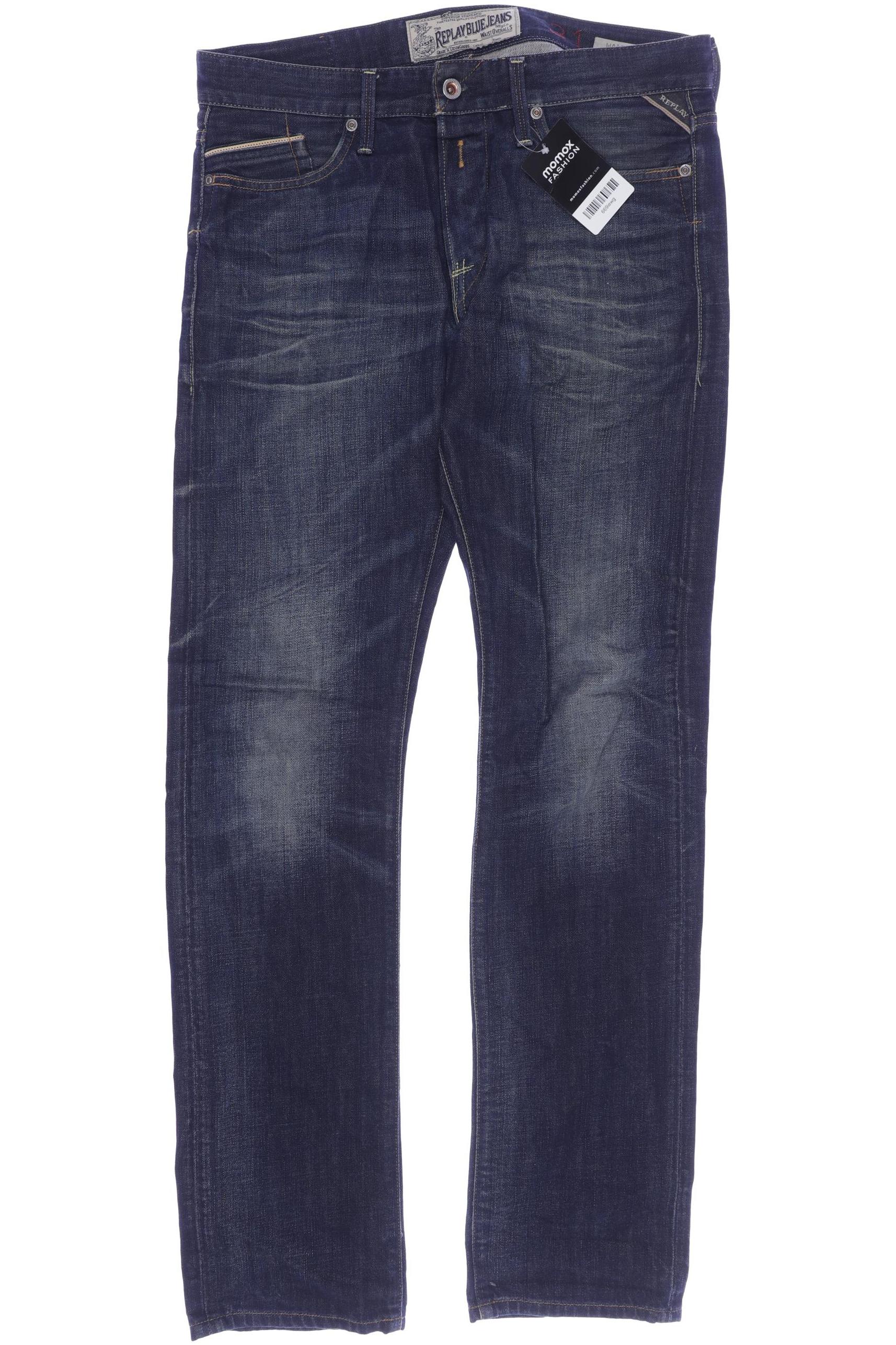 

Replay Herren Jeans, marineblau