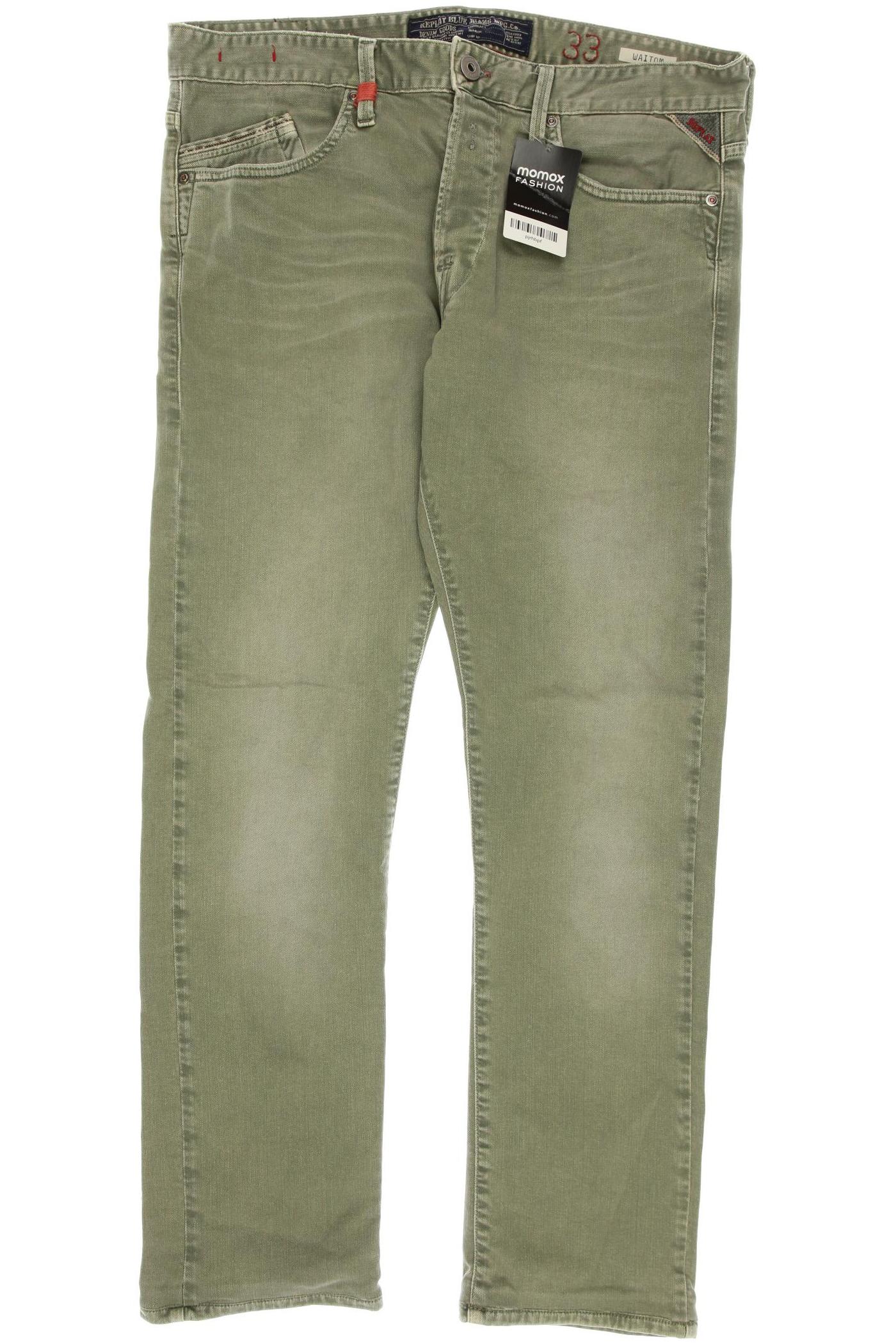 

Replay Herren Jeans, grün, Gr. 52