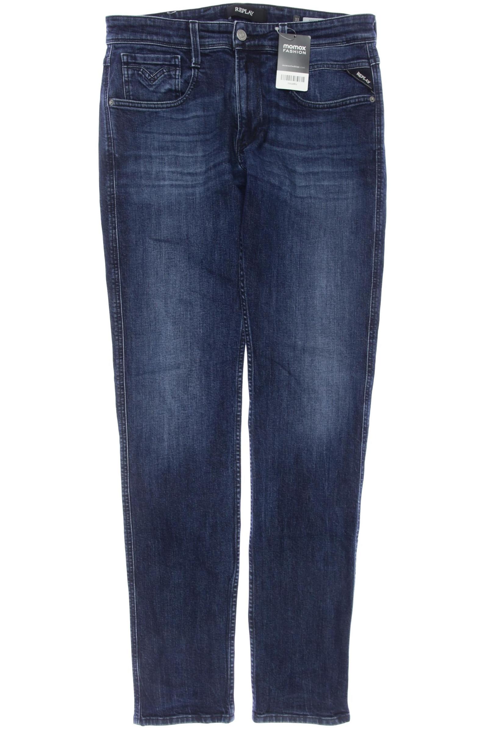 

Replay Herren Jeans, marineblau, Gr. 33