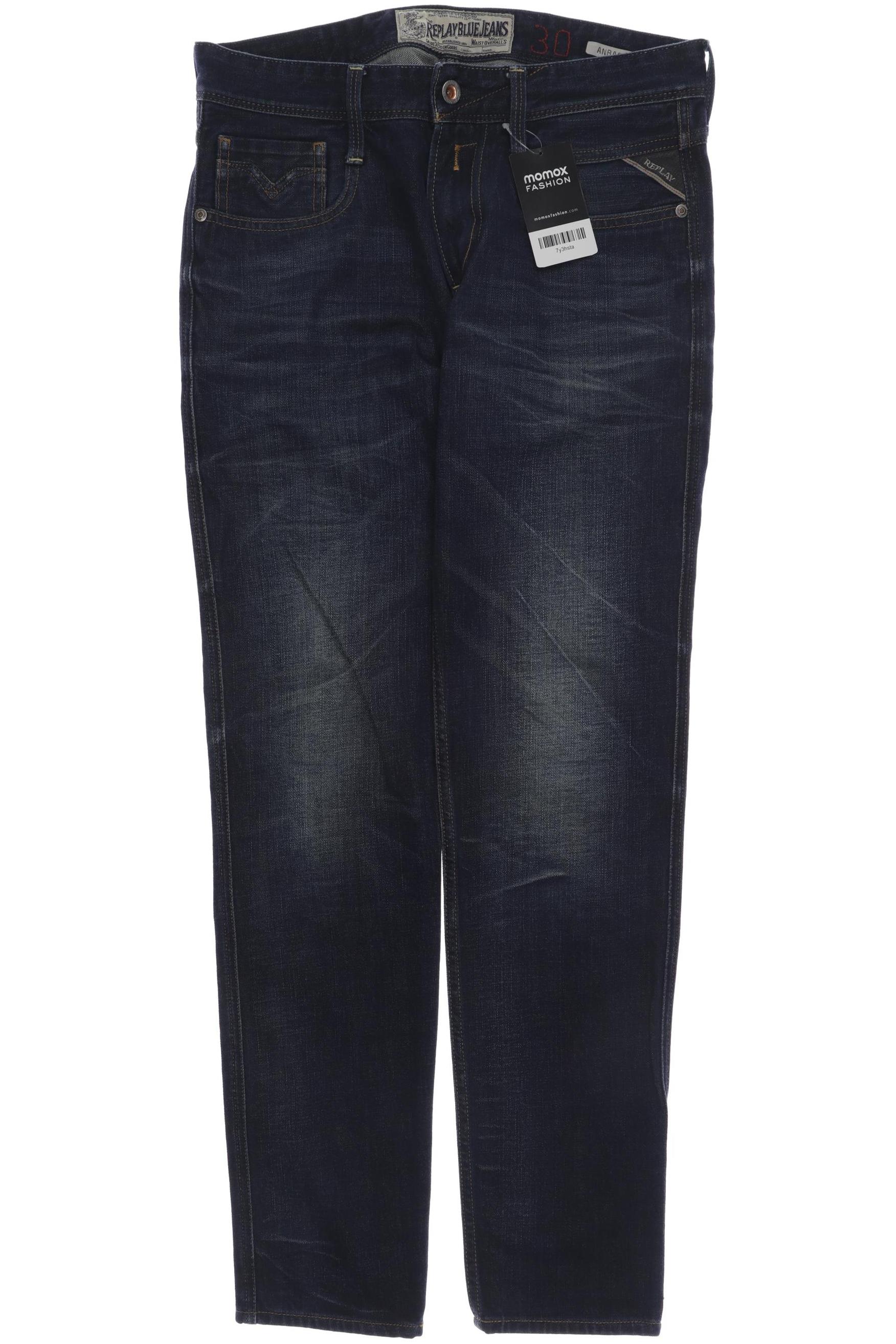 

Replay Herren Jeans, marineblau