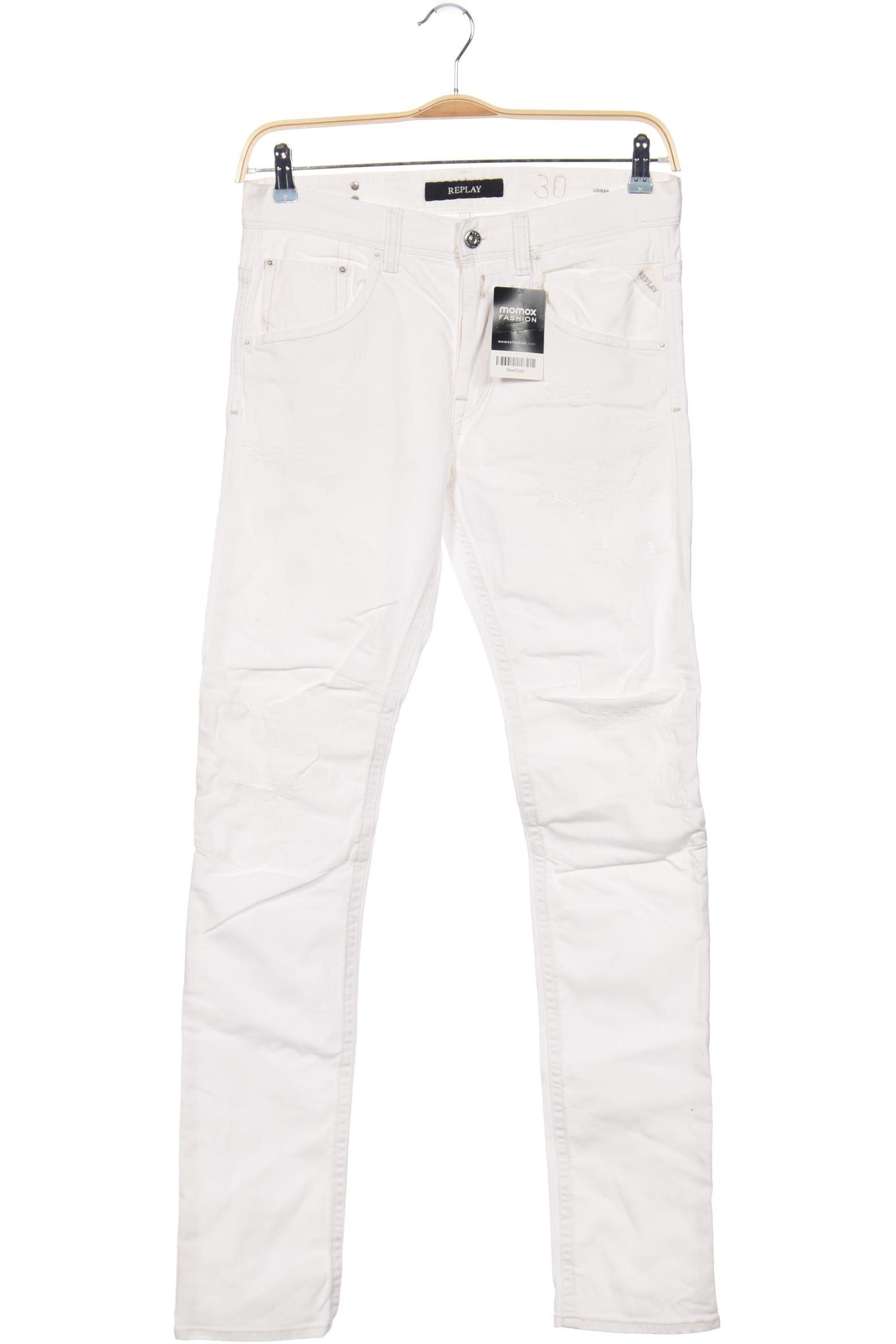

Replay Herren Jeans, weiß, Gr. 30