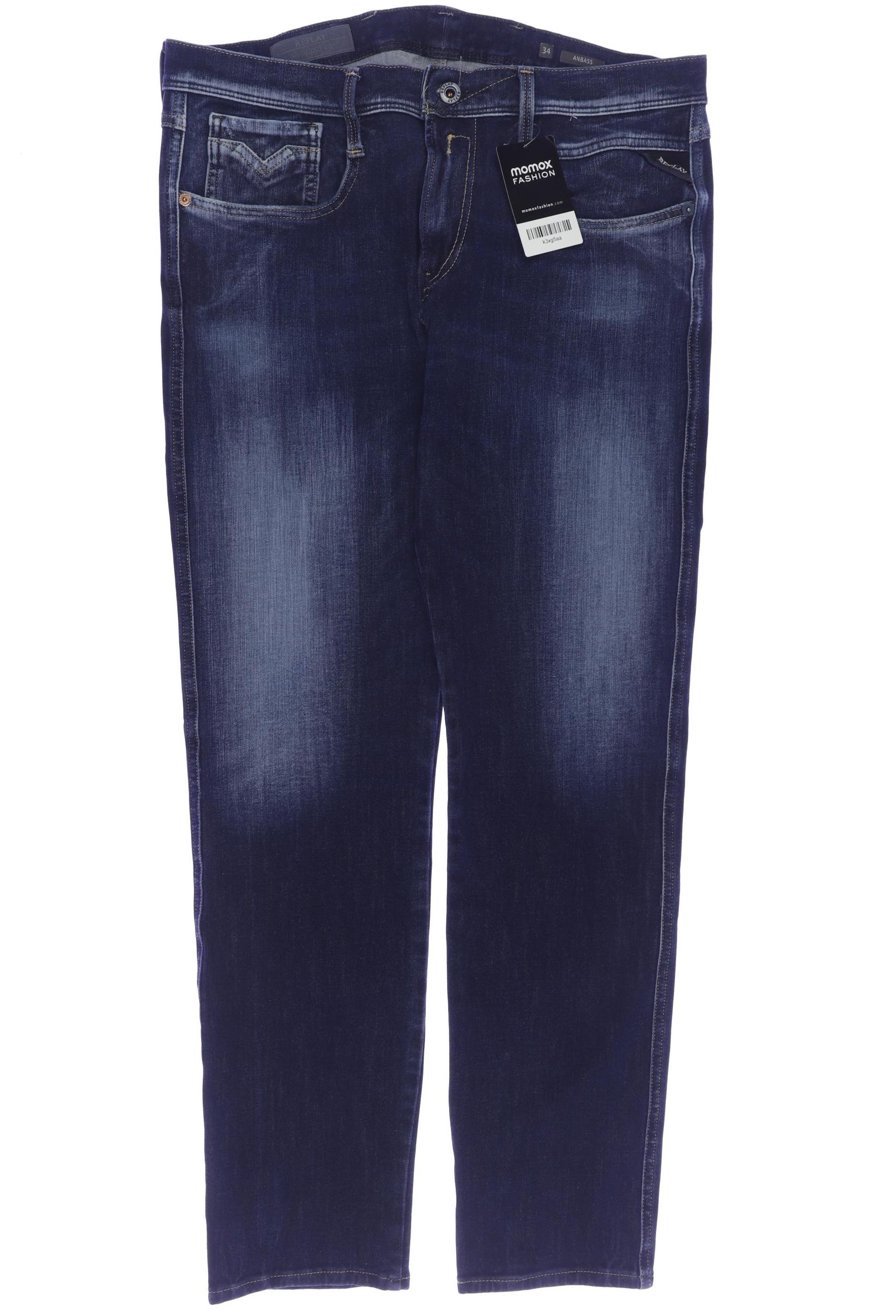 

Replay Herren Jeans, marineblau, Gr. 34