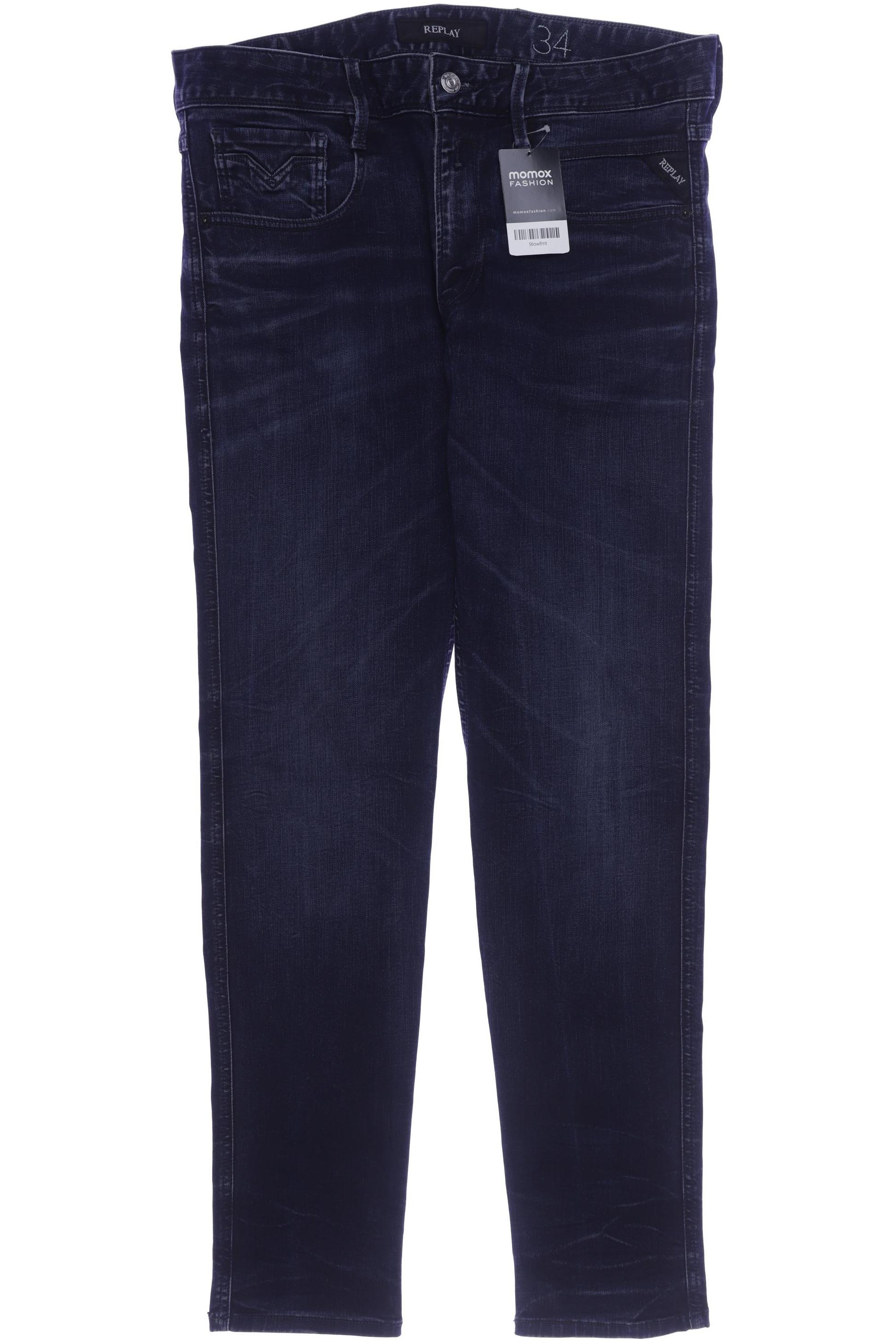 

Replay Herren Jeans, marineblau, Gr. 34