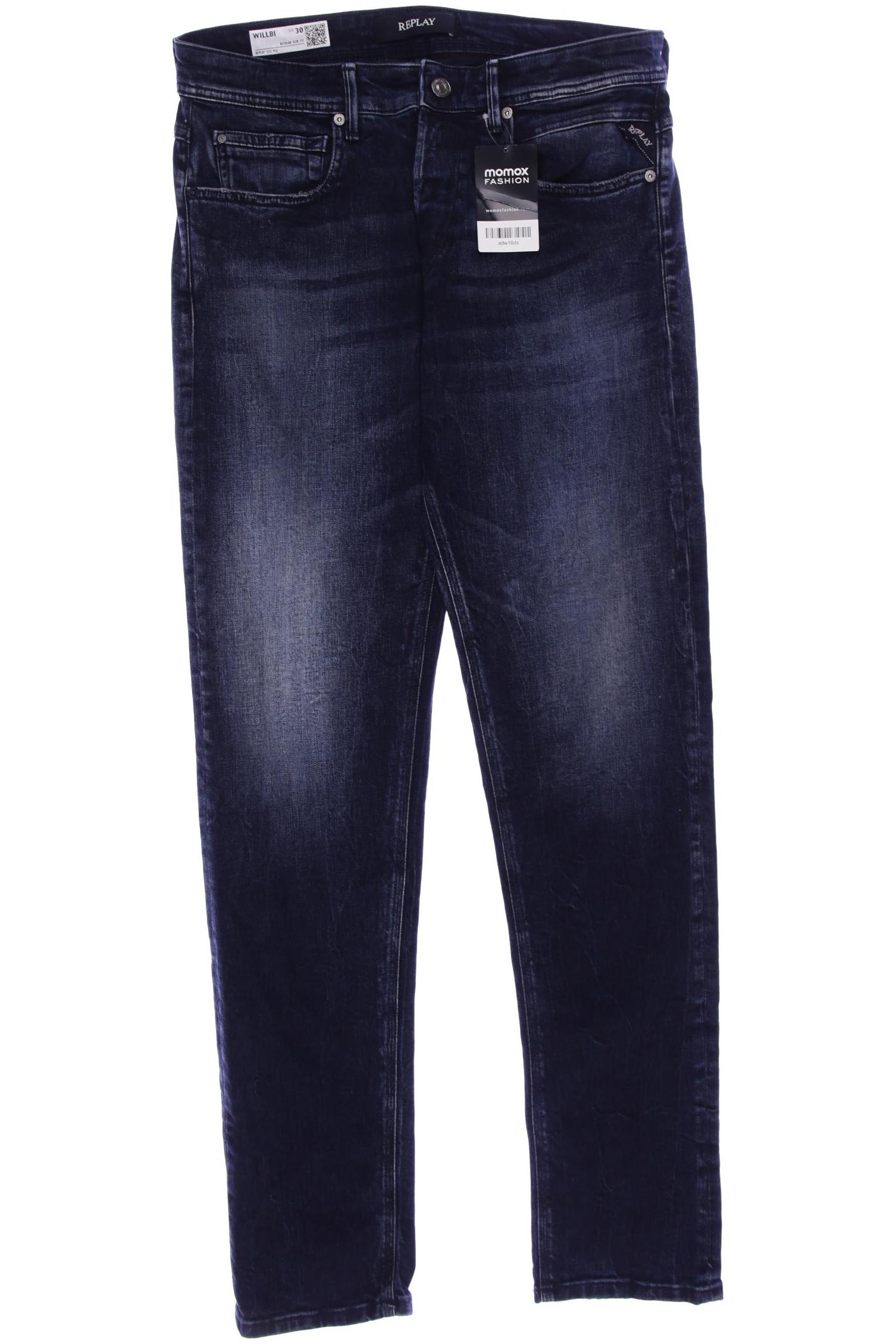 

Replay Herren Jeans, marineblau