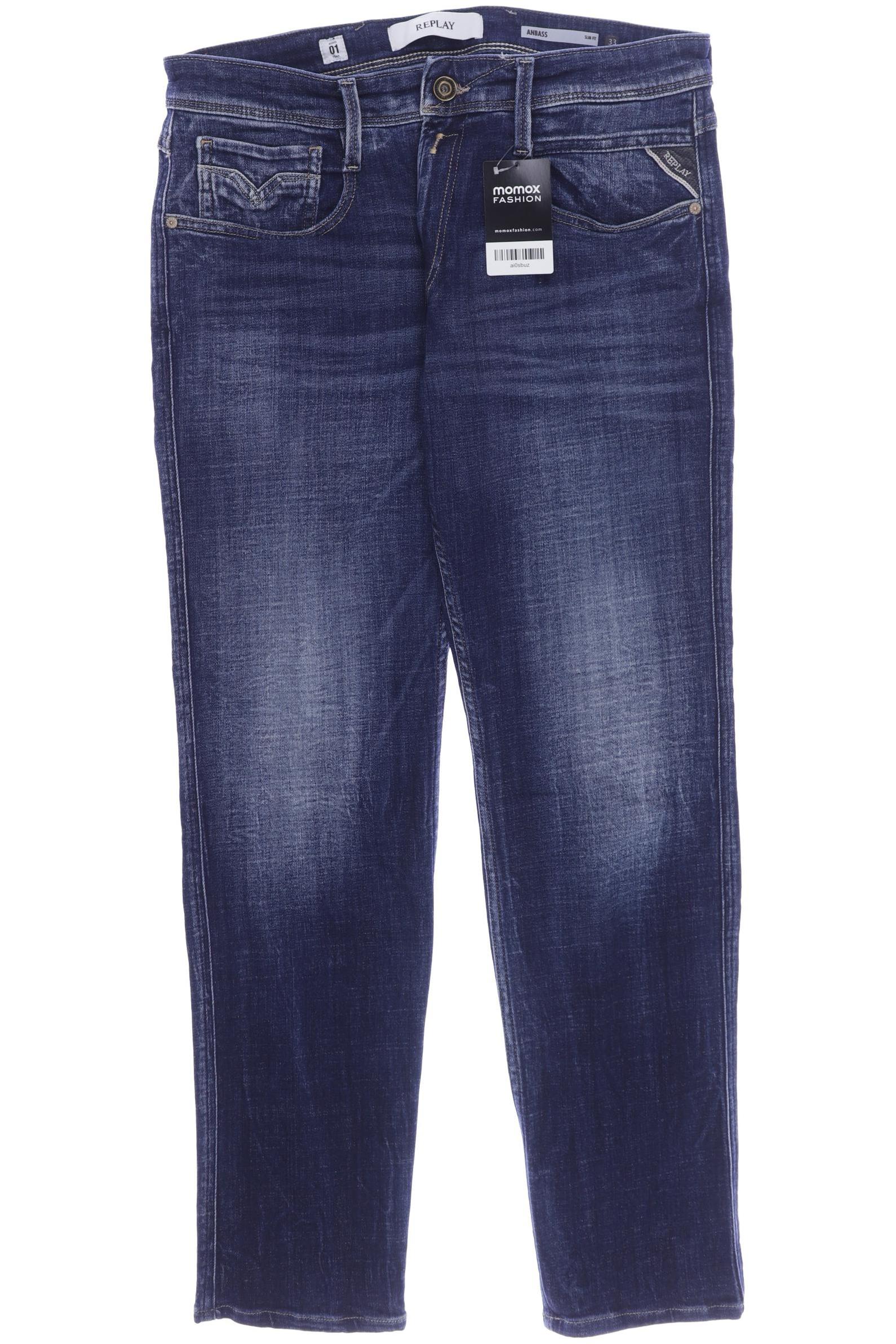 

Replay Herren Jeans, marineblau