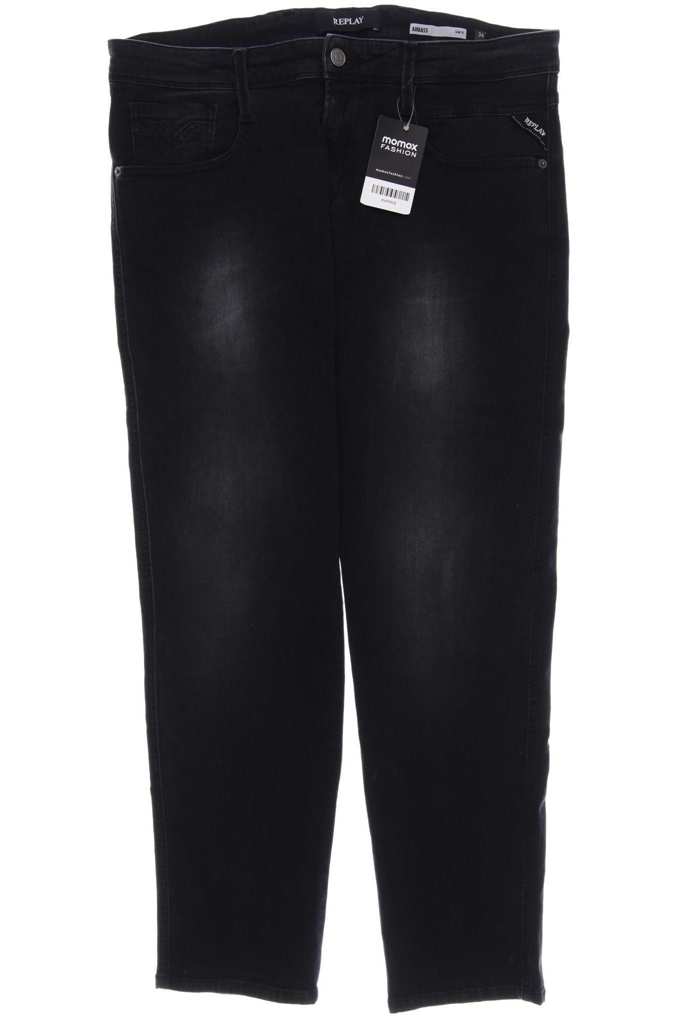 

Replay Herren Jeans, schwarz