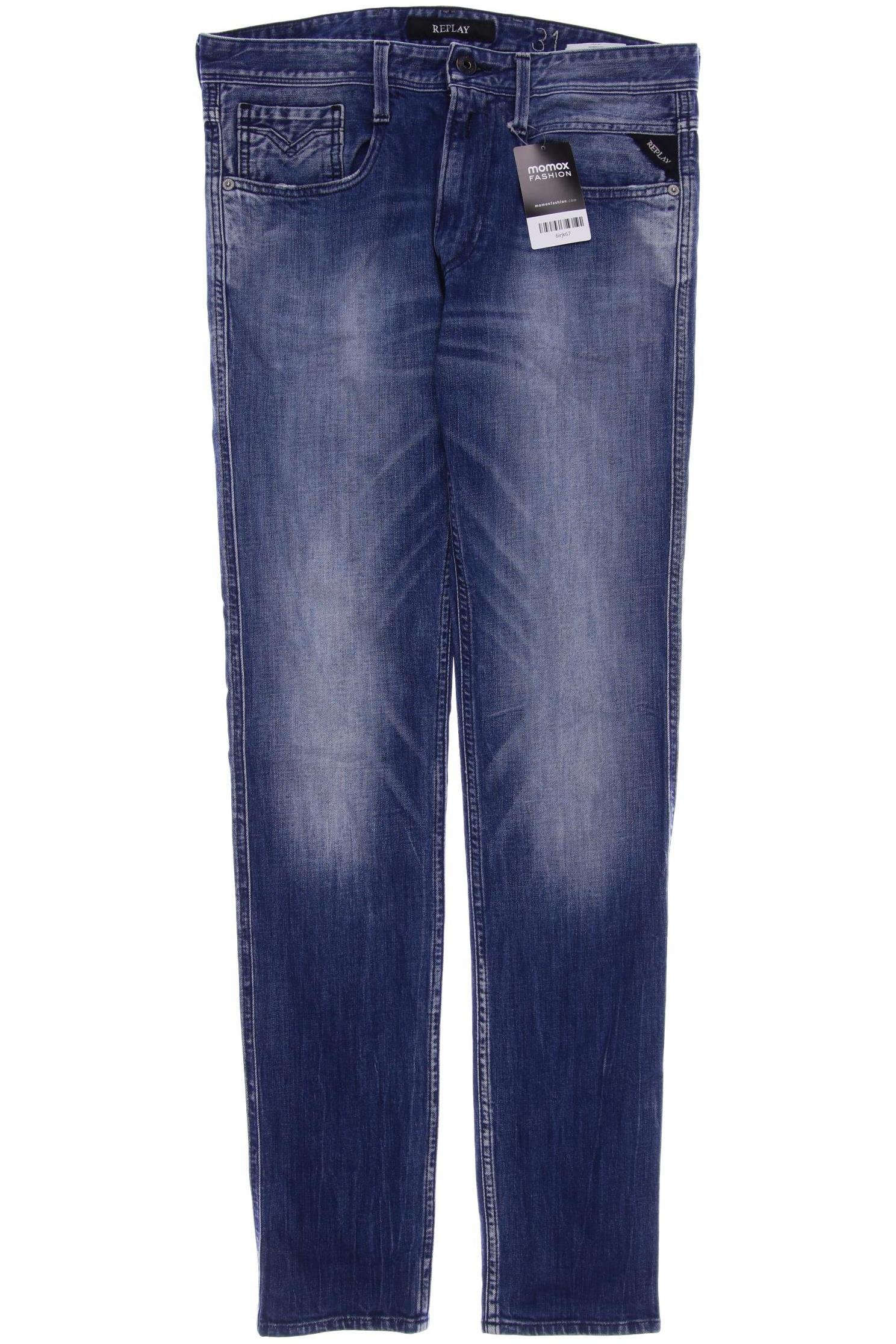 

Replay Herren Jeans, marineblau