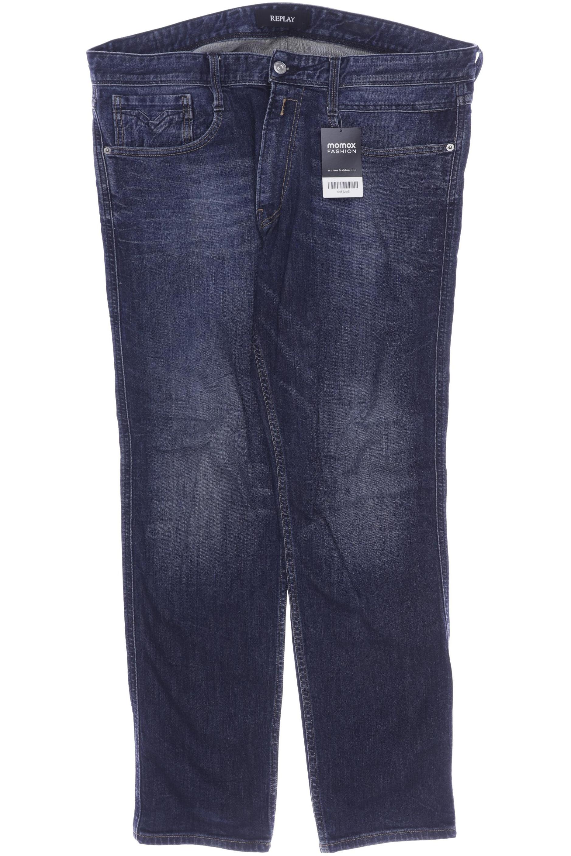 

Replay Herren Jeans, marineblau