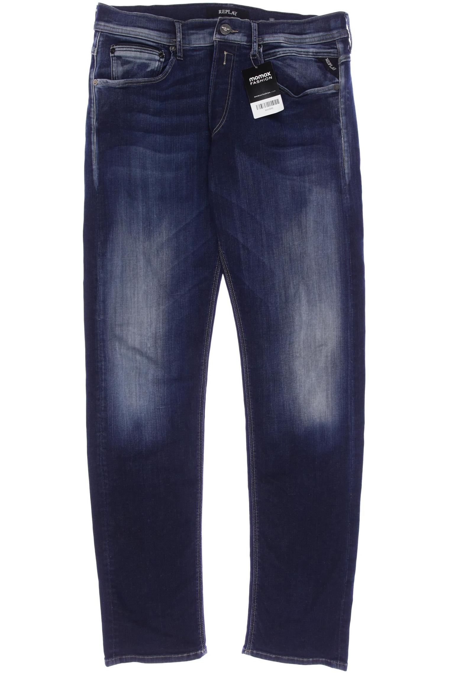 

Replay Herren Jeans, marineblau, Gr. 34