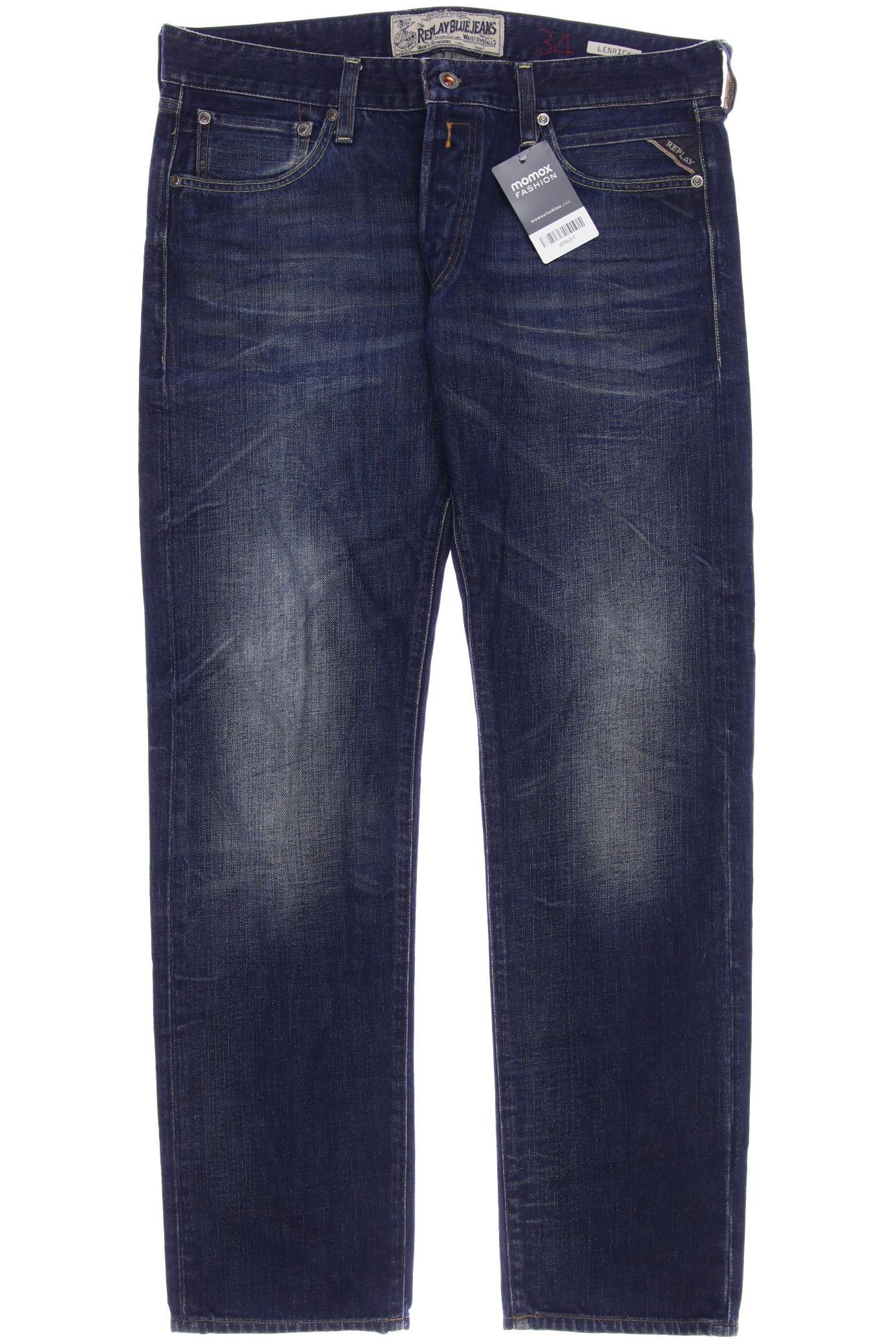 

Replay Herren Jeans, marineblau