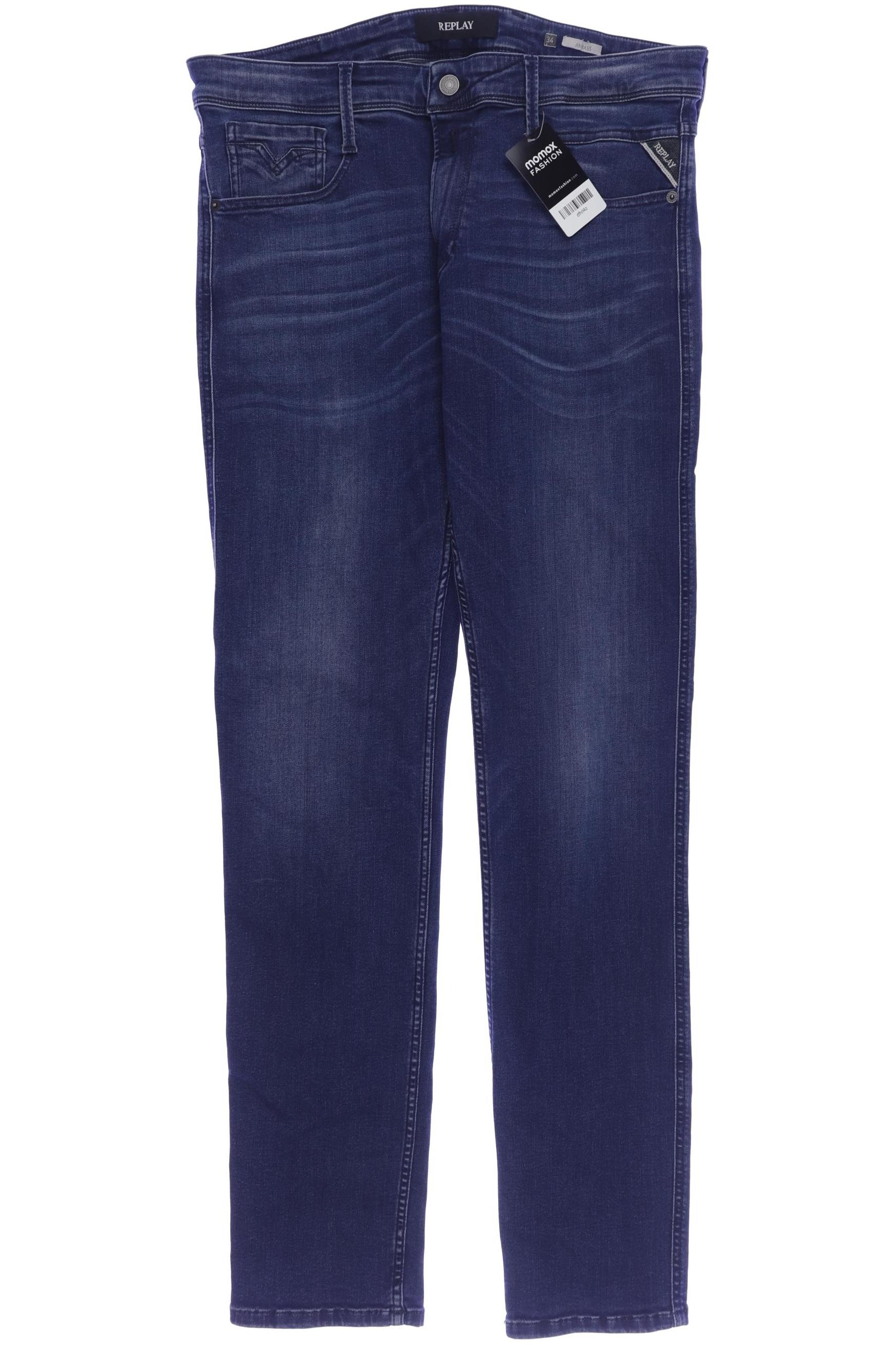 

Replay Herren Jeans, marineblau, Gr. 34