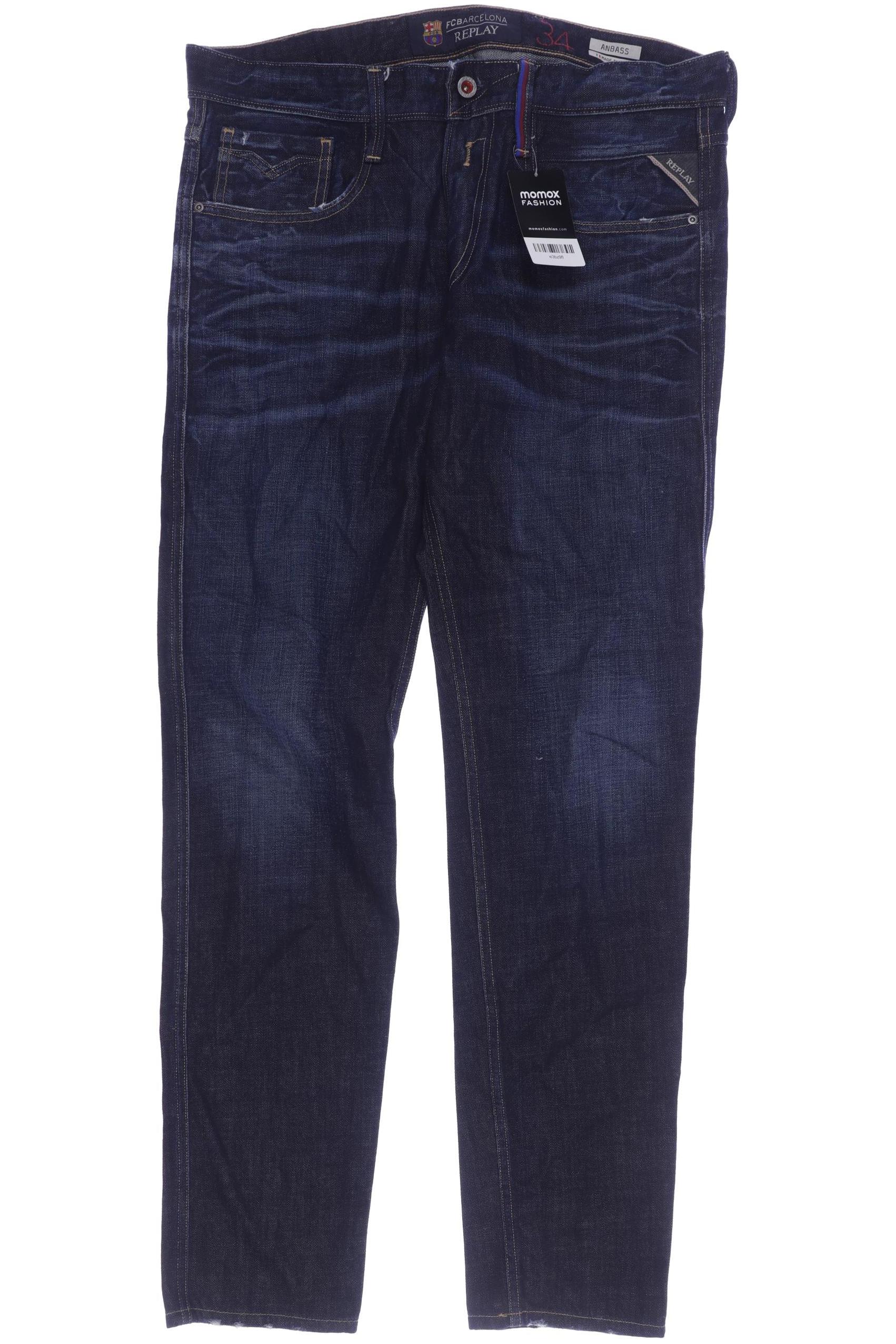 

Replay Herren Jeans, marineblau