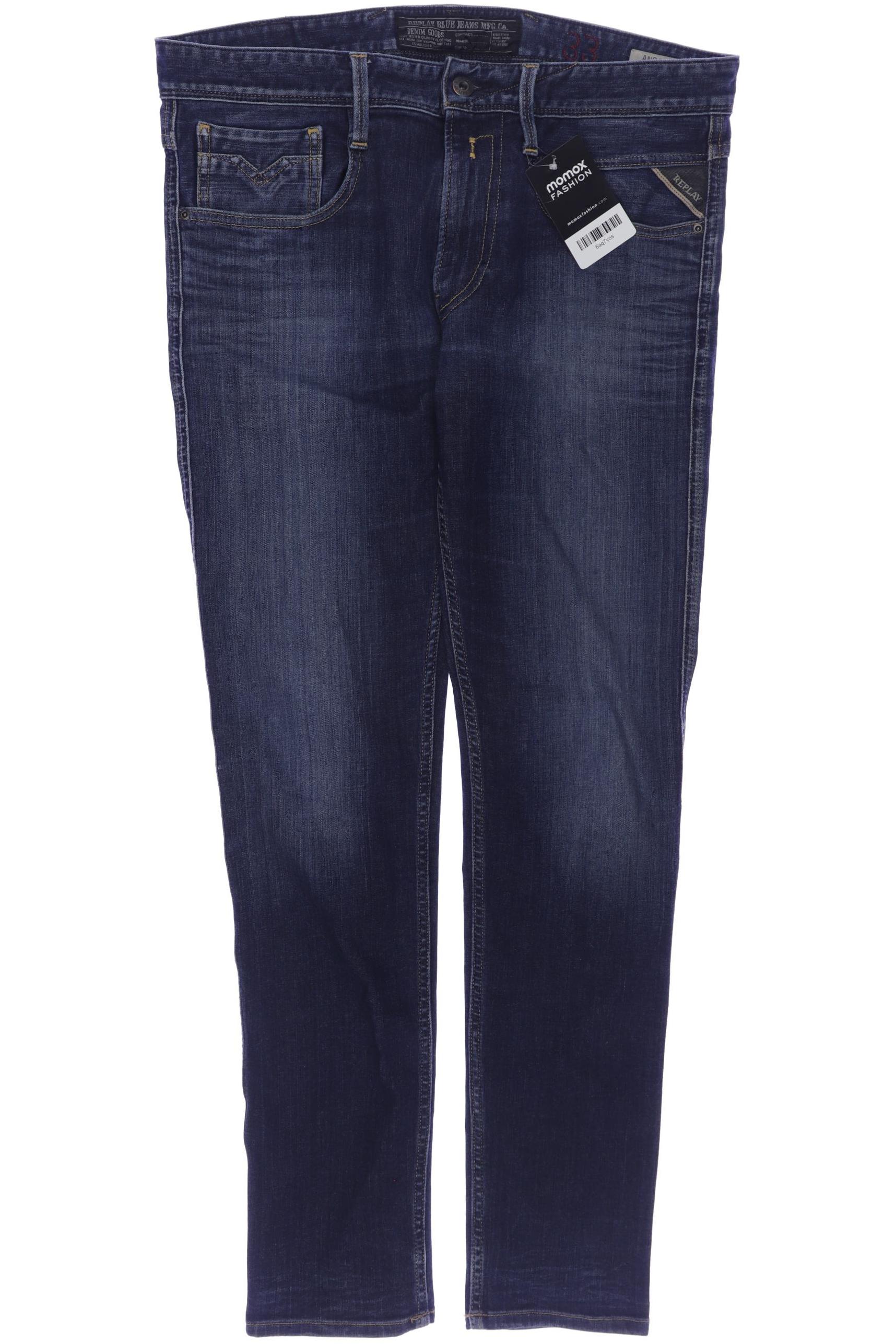 

Replay Herren Jeans, marineblau, Gr. 33