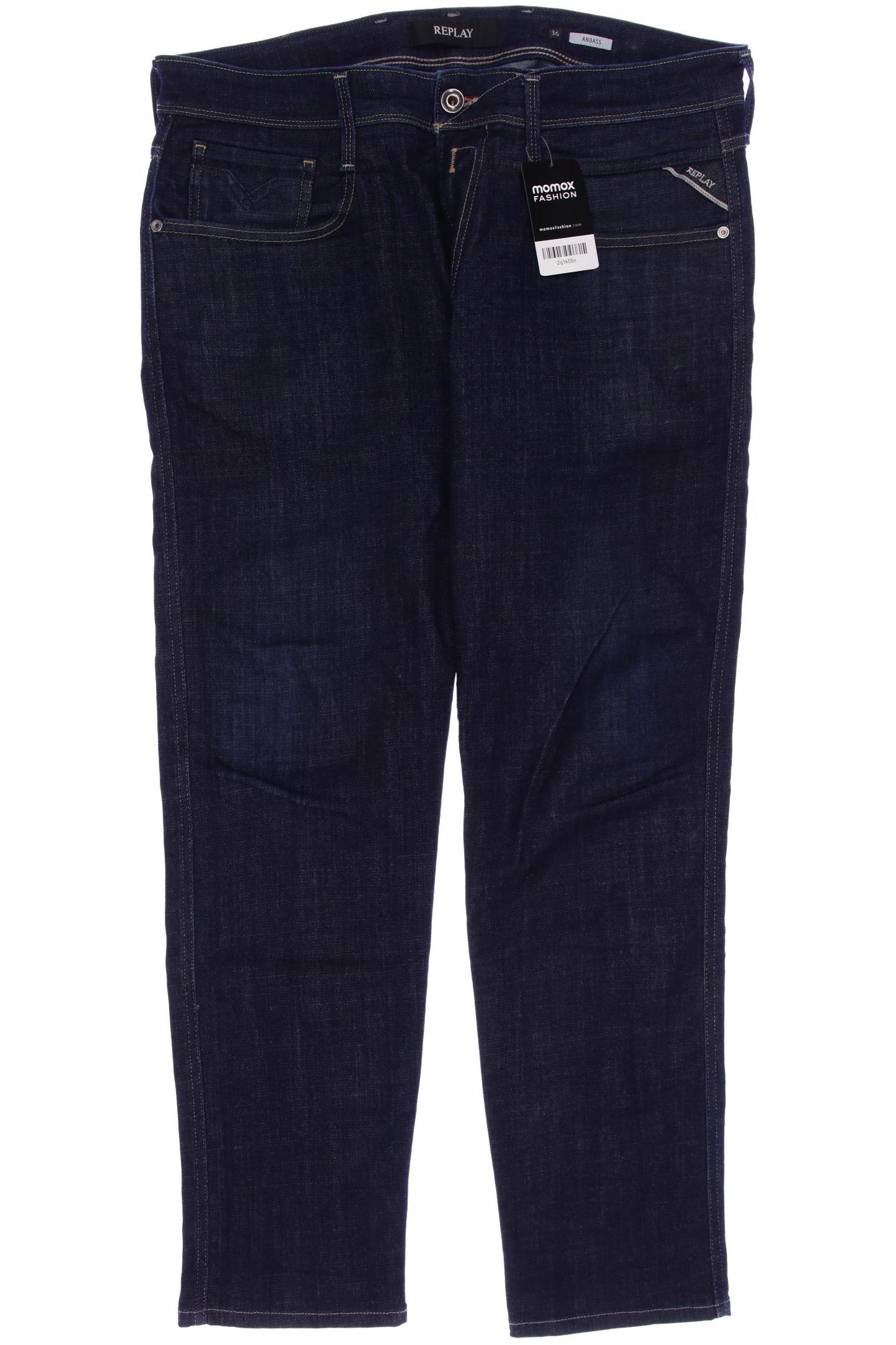 

Replay Herren Jeans, marineblau