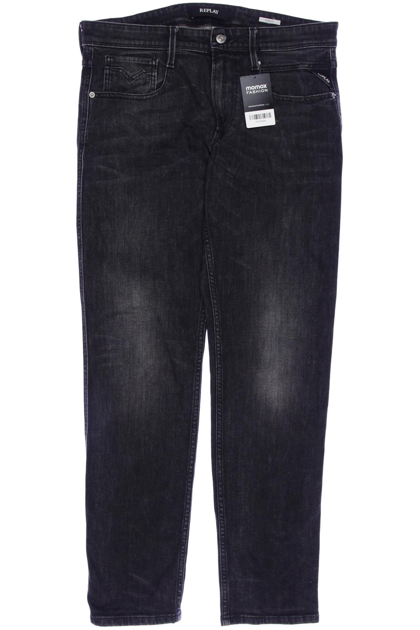 

Replay Herren Jeans, schwarz