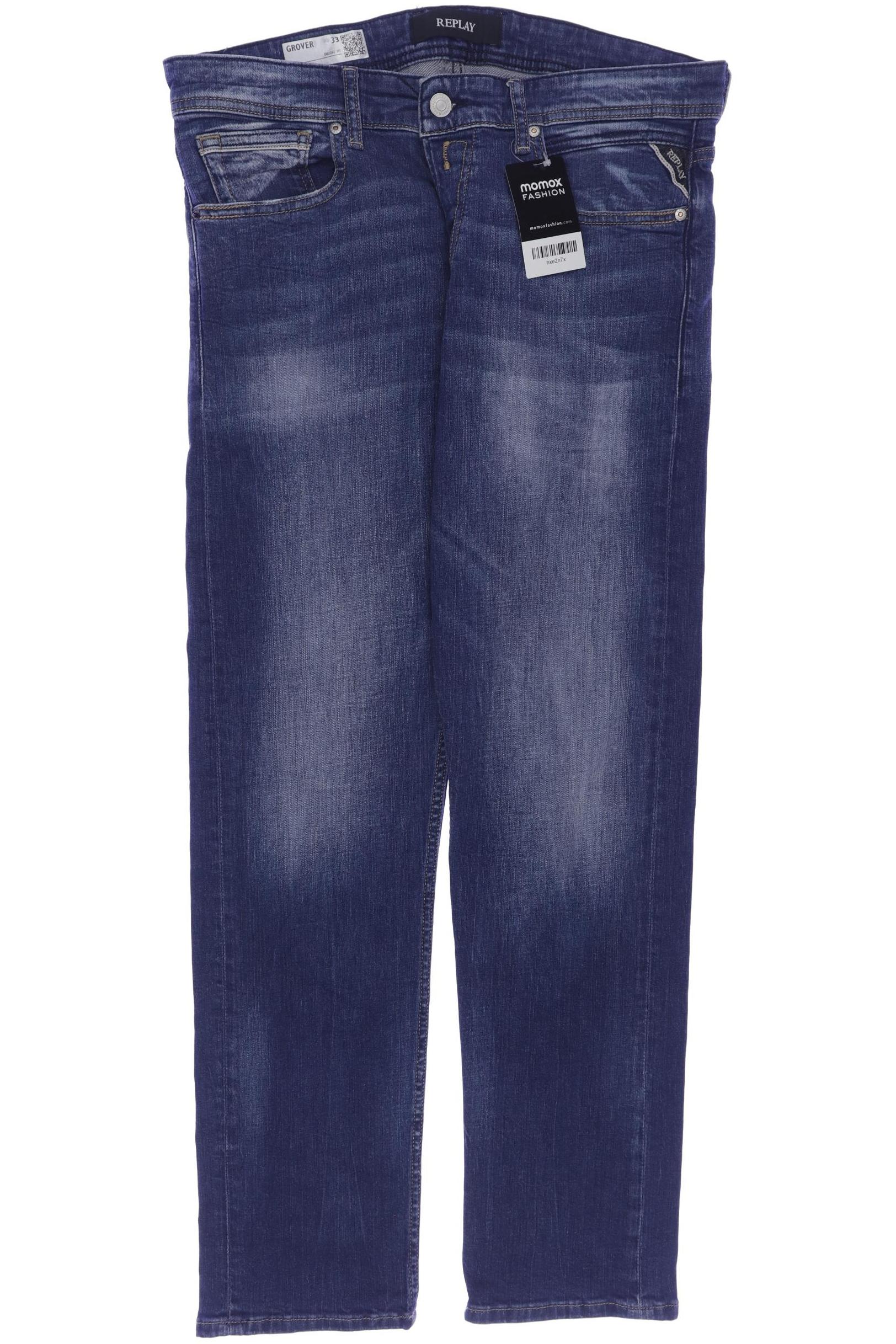 

Replay Herren Jeans, marineblau, Gr. 33