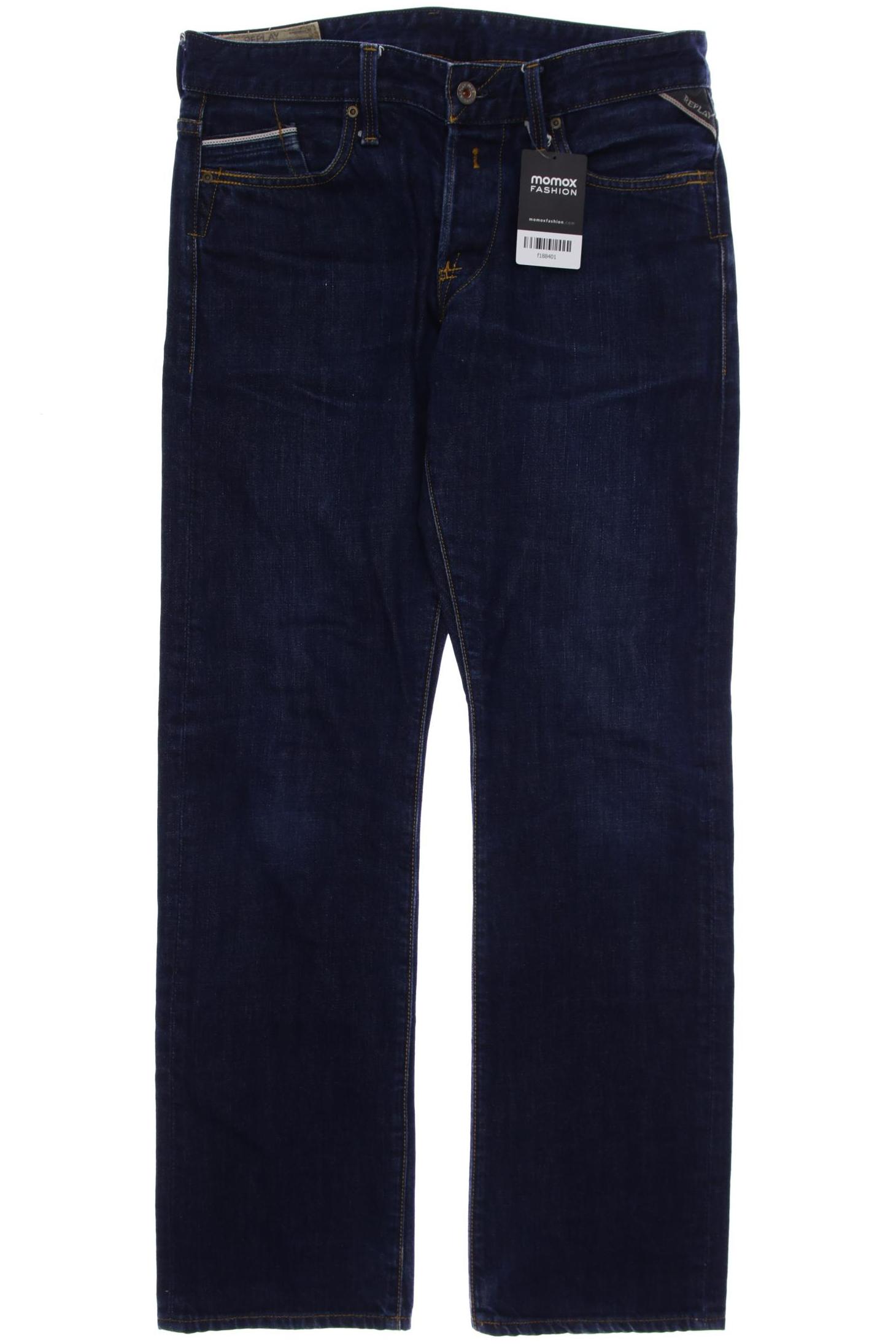 

Replay Herren Jeans, marineblau