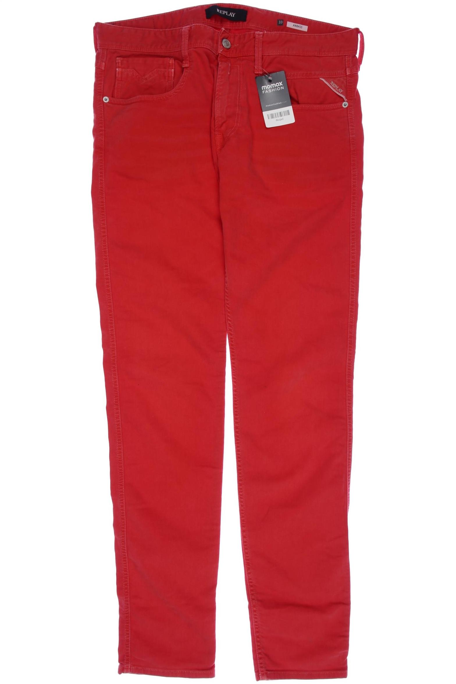 

Replay Herren Jeans, rot, Gr. 33