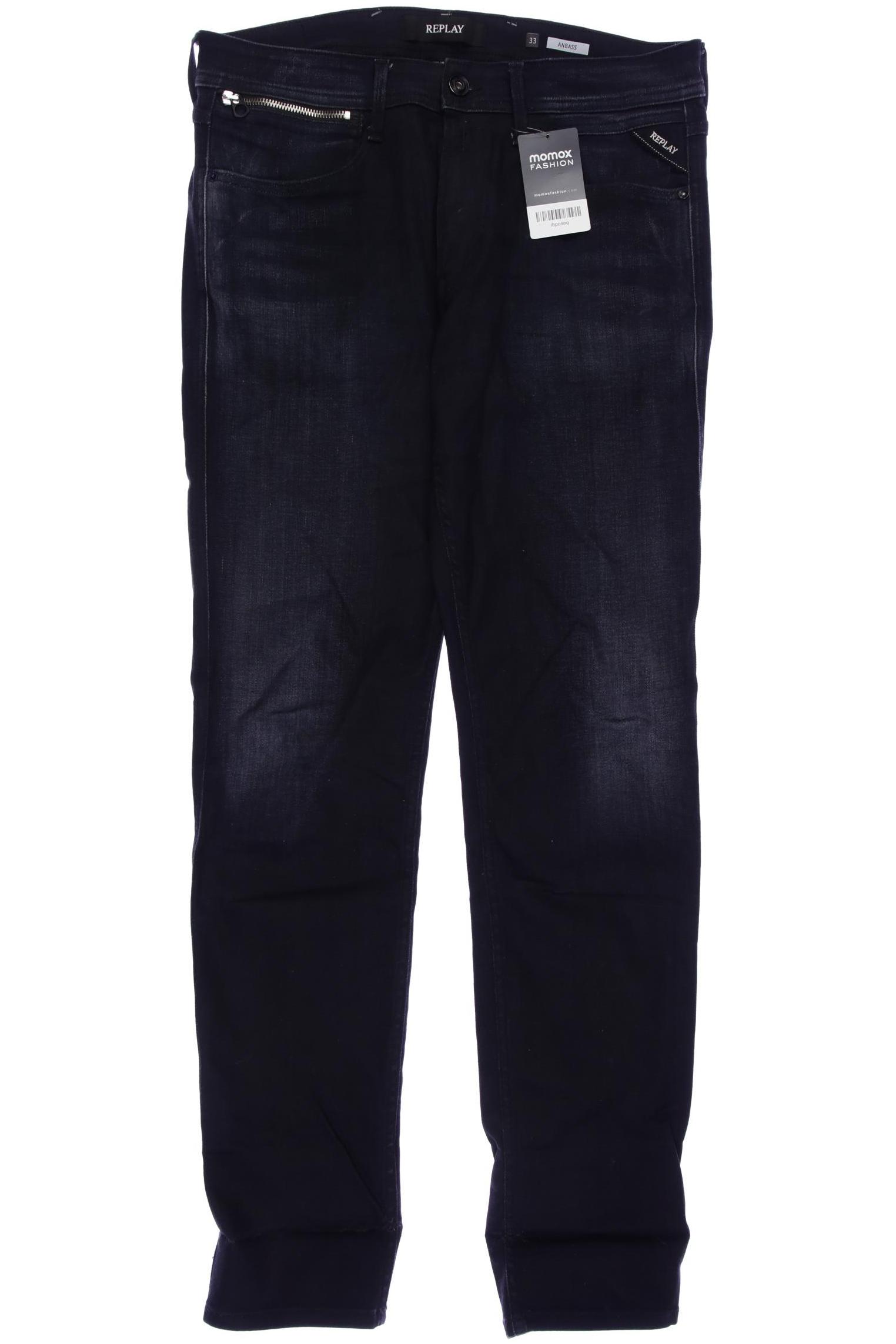 

Replay Herren Jeans, marineblau