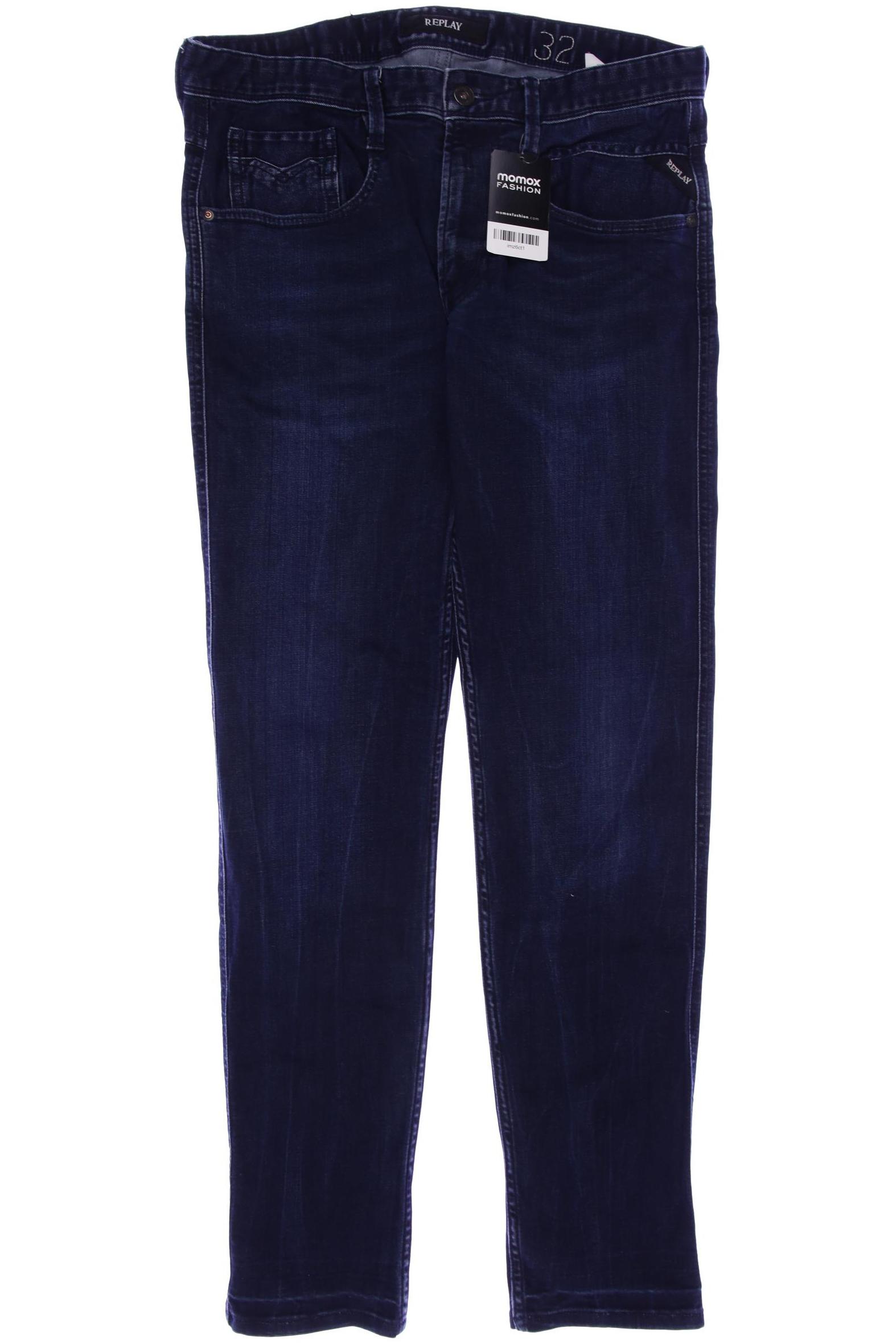 

Replay Herren Jeans, marineblau