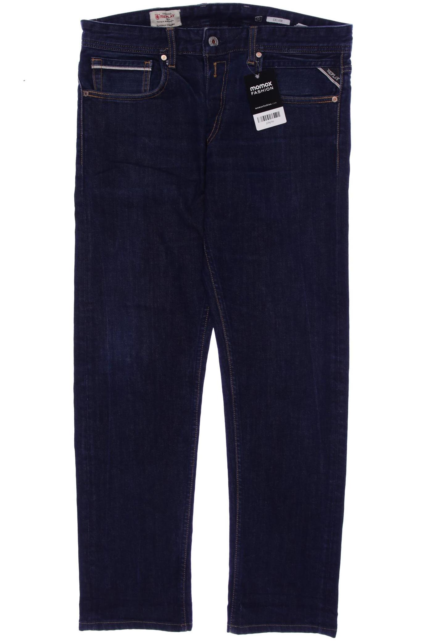 

Replay Herren Jeans, marineblau