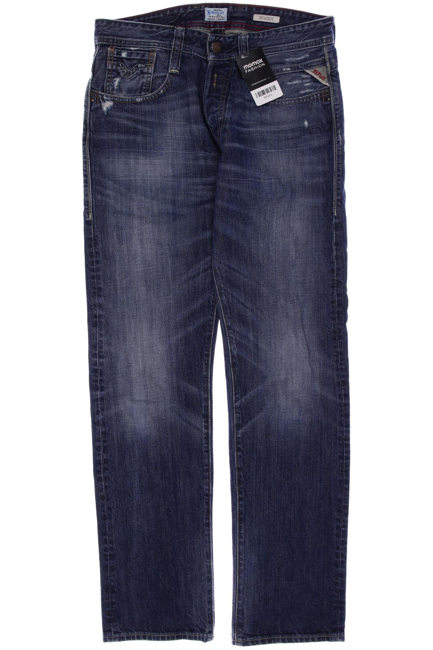 

Replay Herren Jeans, marineblau