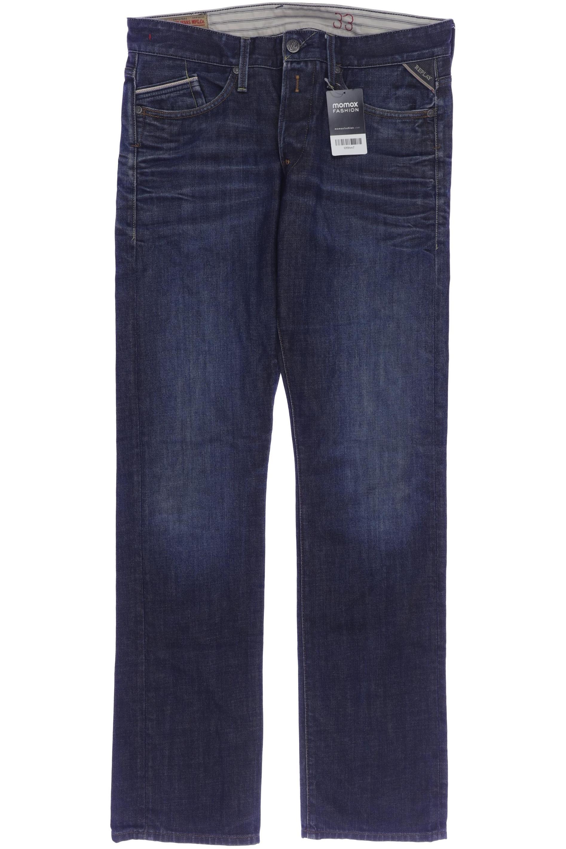 

Replay Herren Jeans, marineblau, Gr. 33