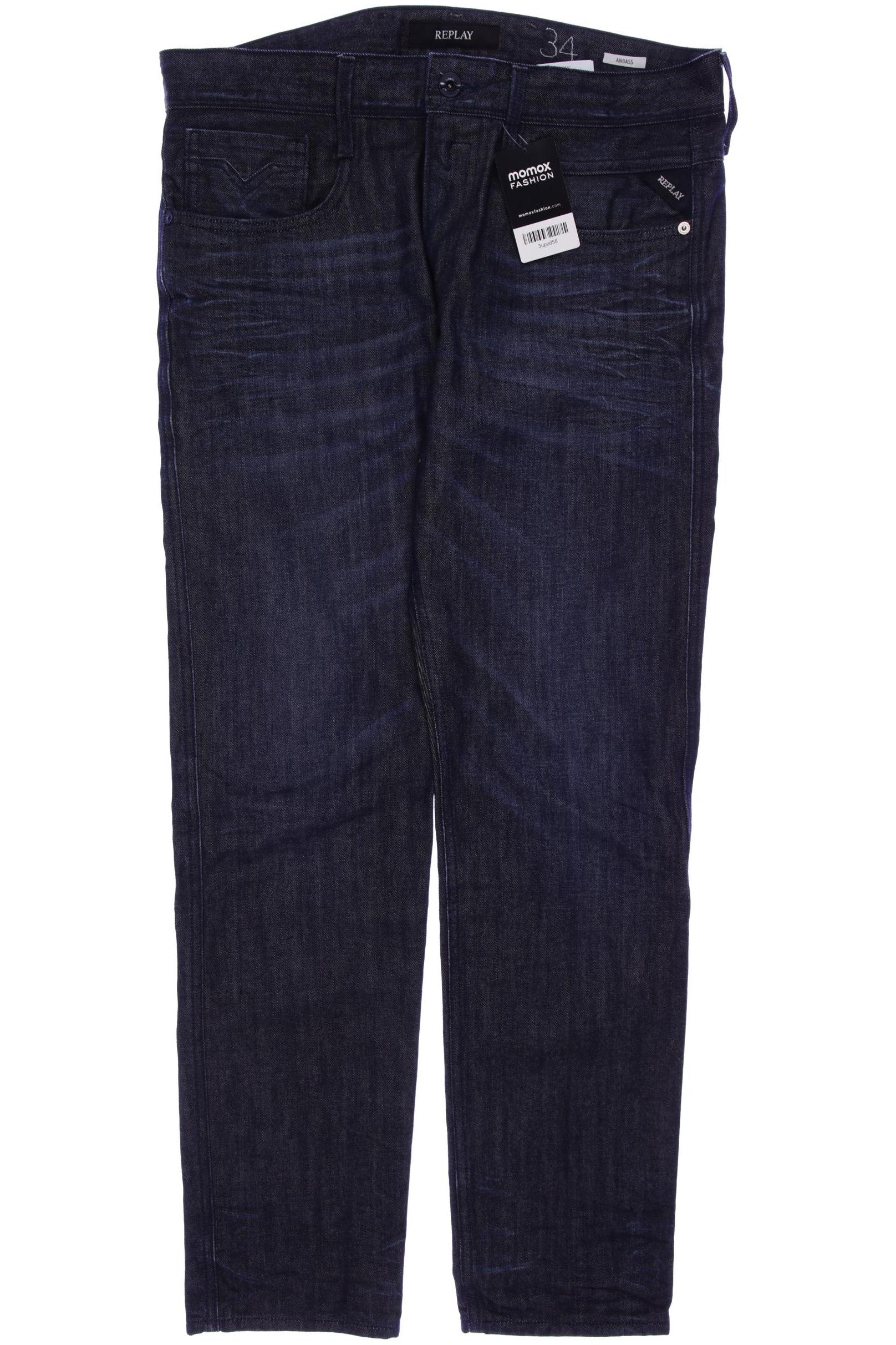 

Replay Herren Jeans, marineblau, Gr. 34