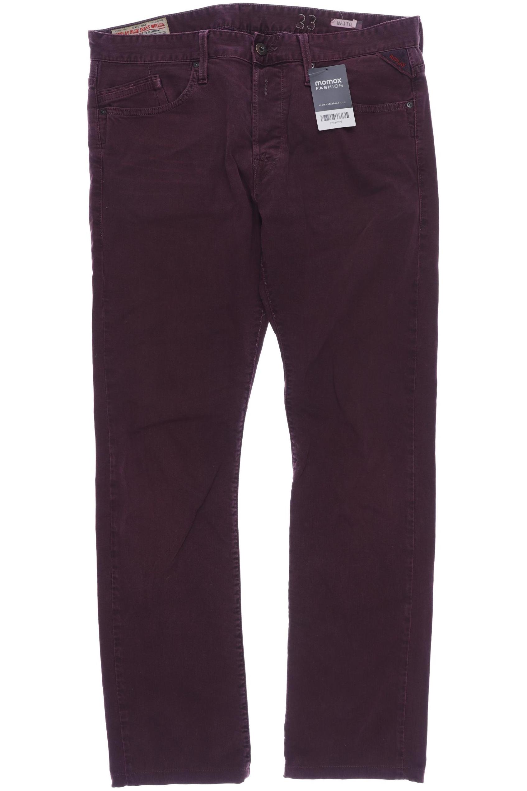 

Replay Herren Jeans, bordeaux