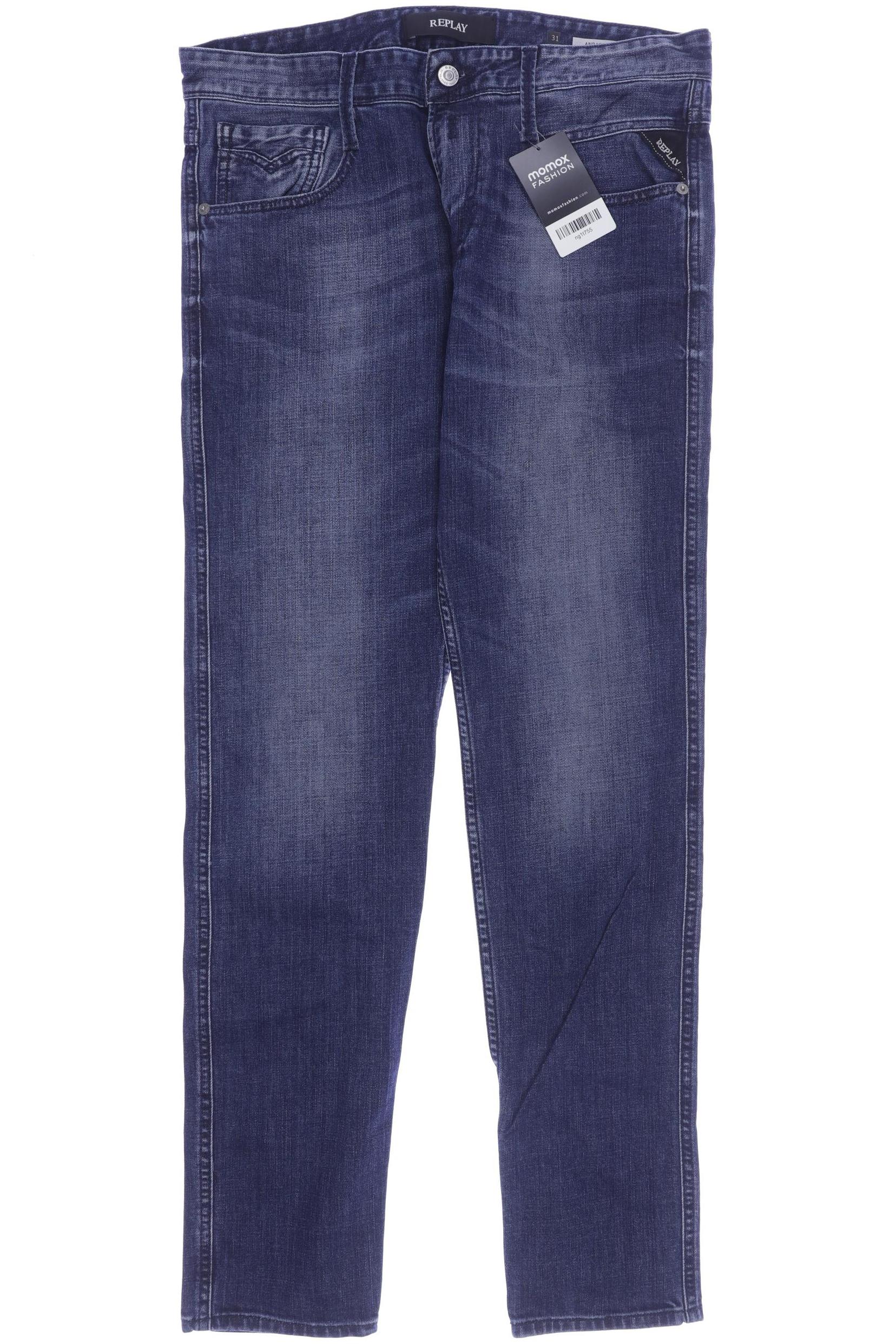 

Replay Herren Jeans, marineblau