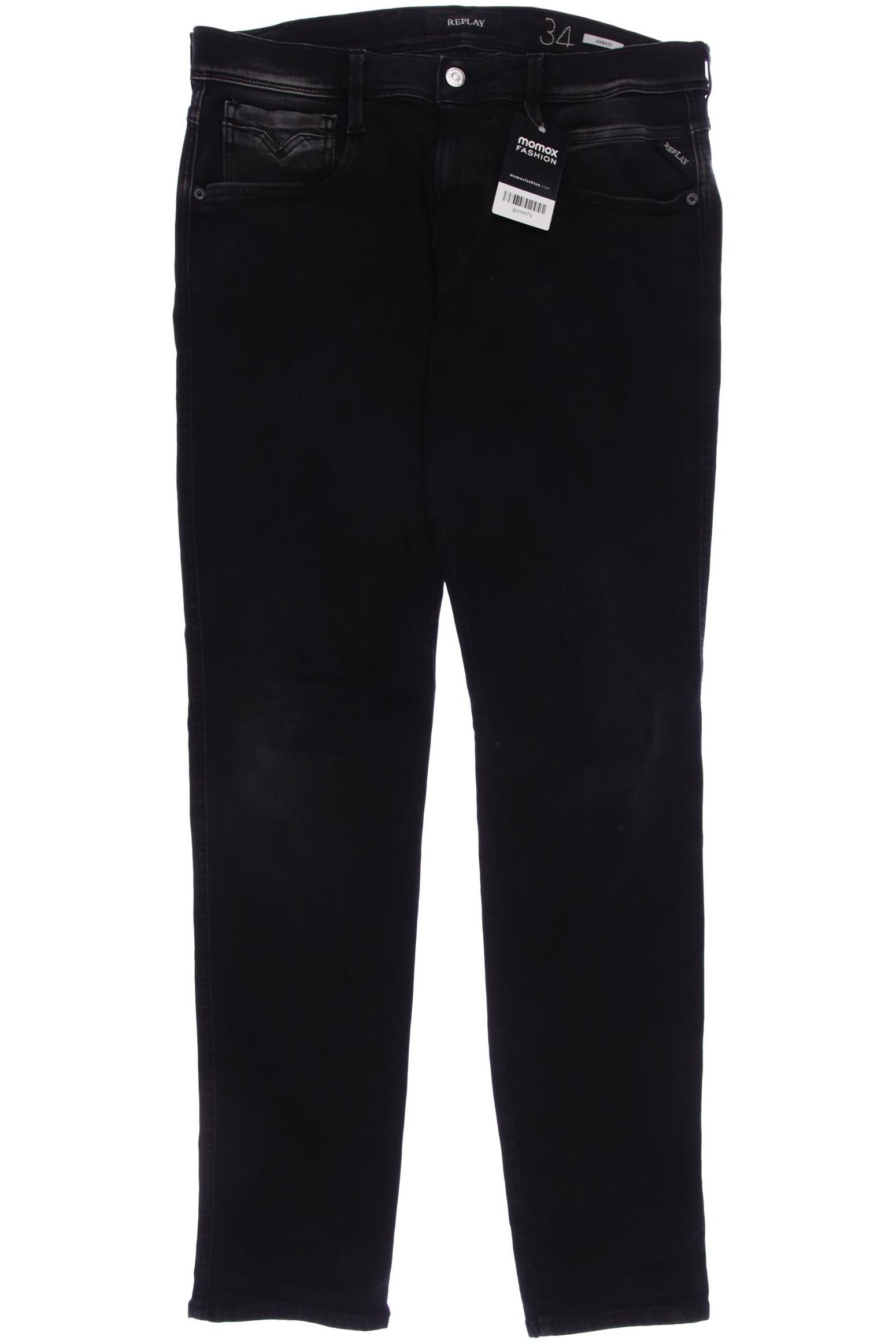 

Replay Herren Jeans, schwarz