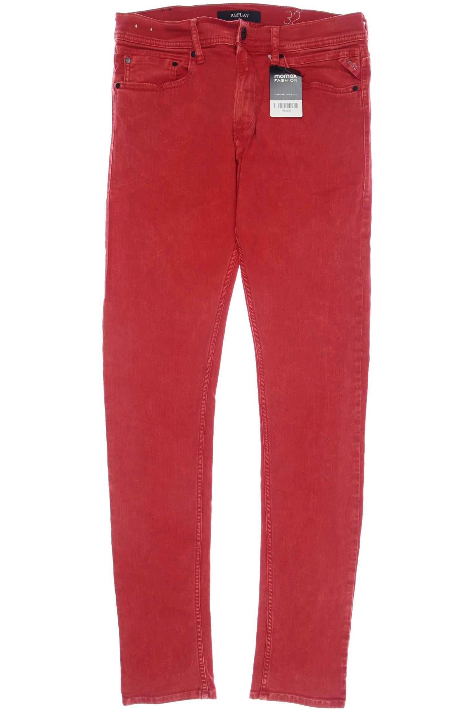 

Replay Herren Jeans, rot, Gr. 32
