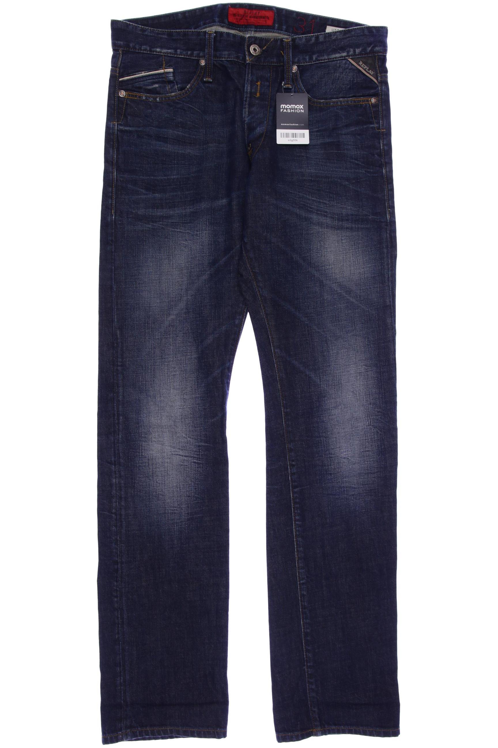 

Replay Herren Jeans, marineblau