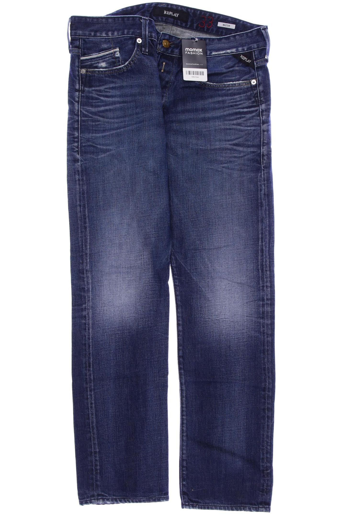 

Replay Herren Jeans, marineblau
