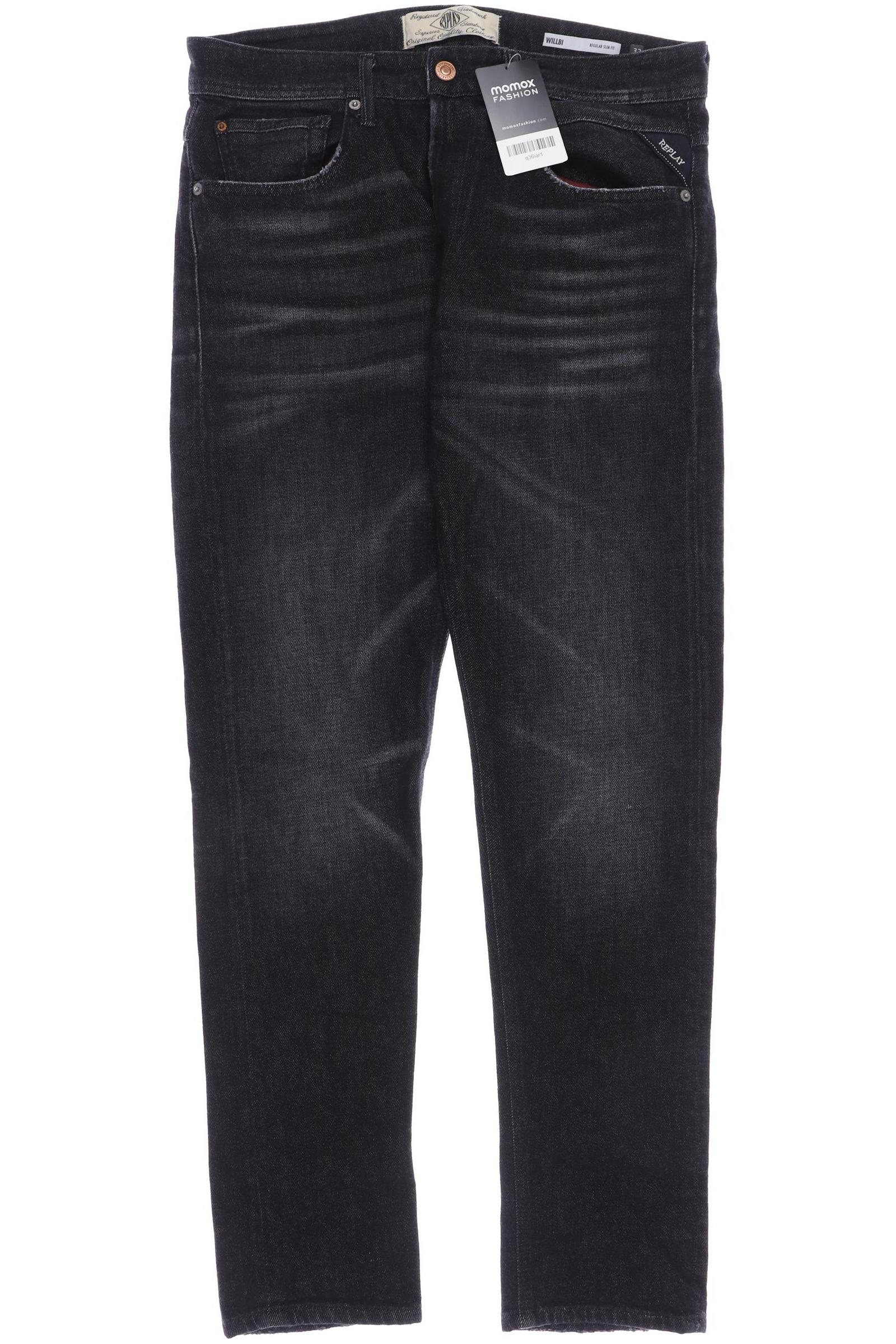 

Replay Herren Jeans, schwarz