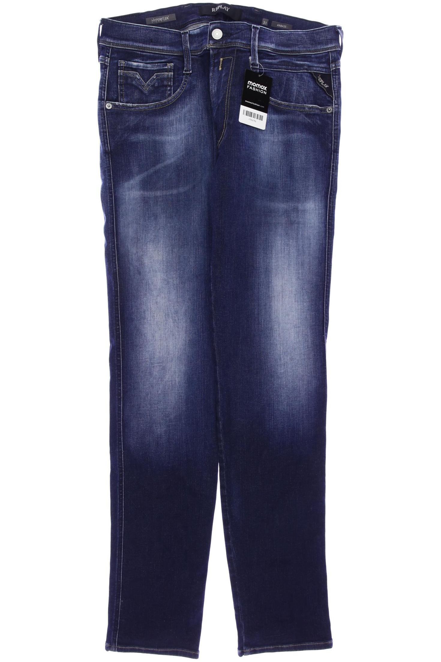

Replay Herren Jeans, marineblau