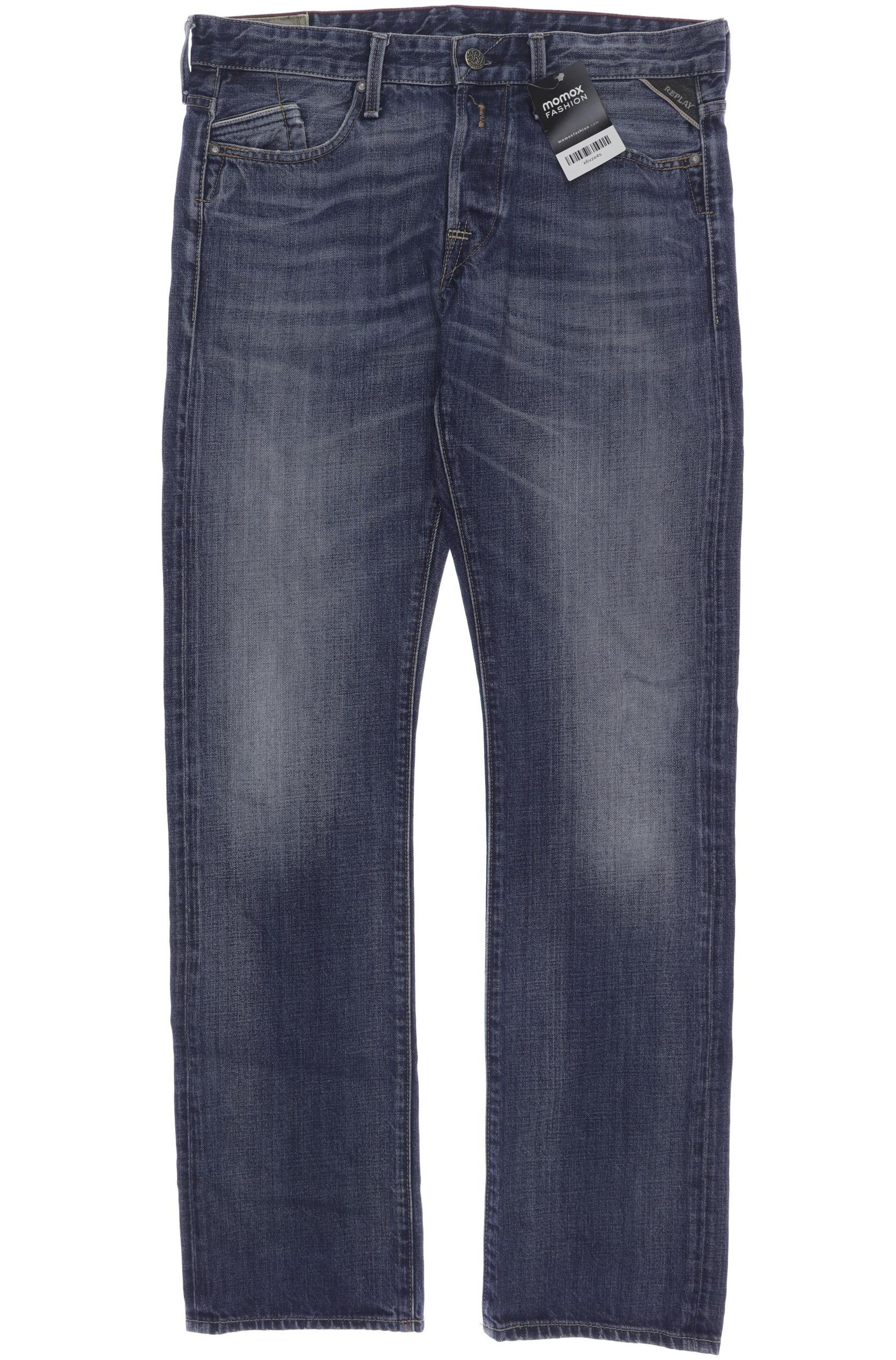 

Replay Herren Jeans, marineblau