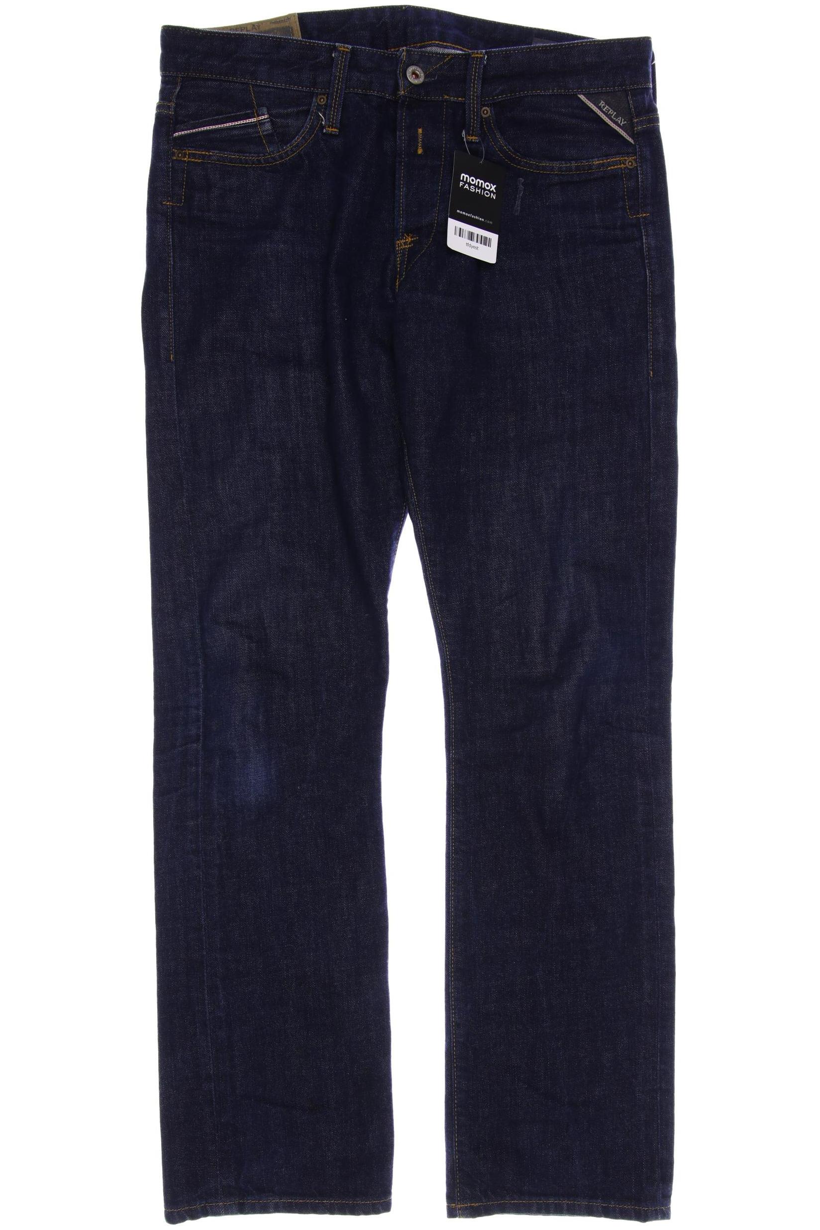 

Replay Herren Jeans, marineblau