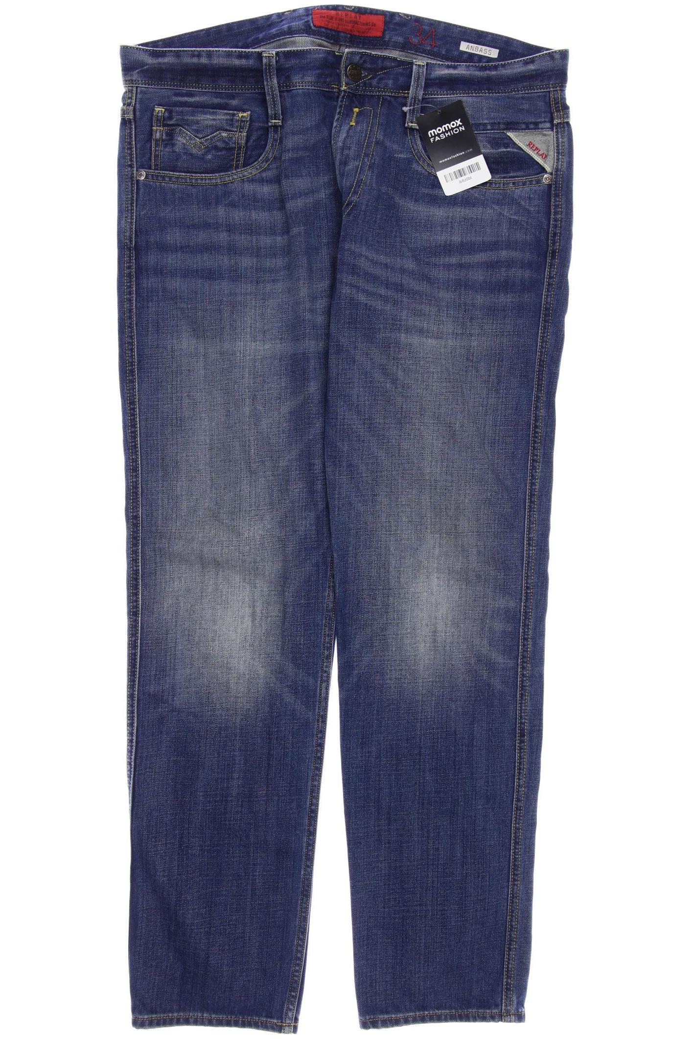 

Replay Herren Jeans, marineblau