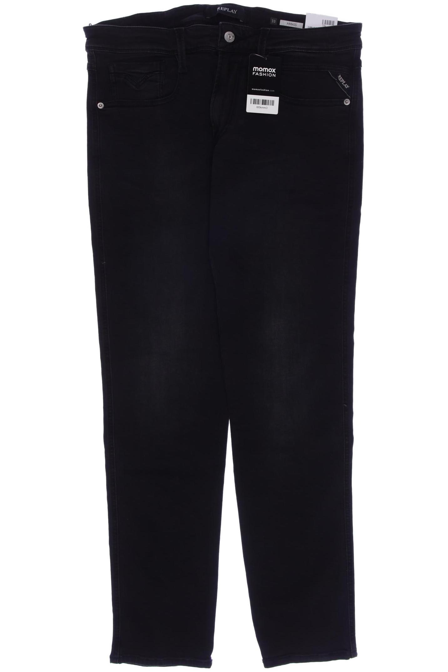 

Replay Herren Jeans, schwarz