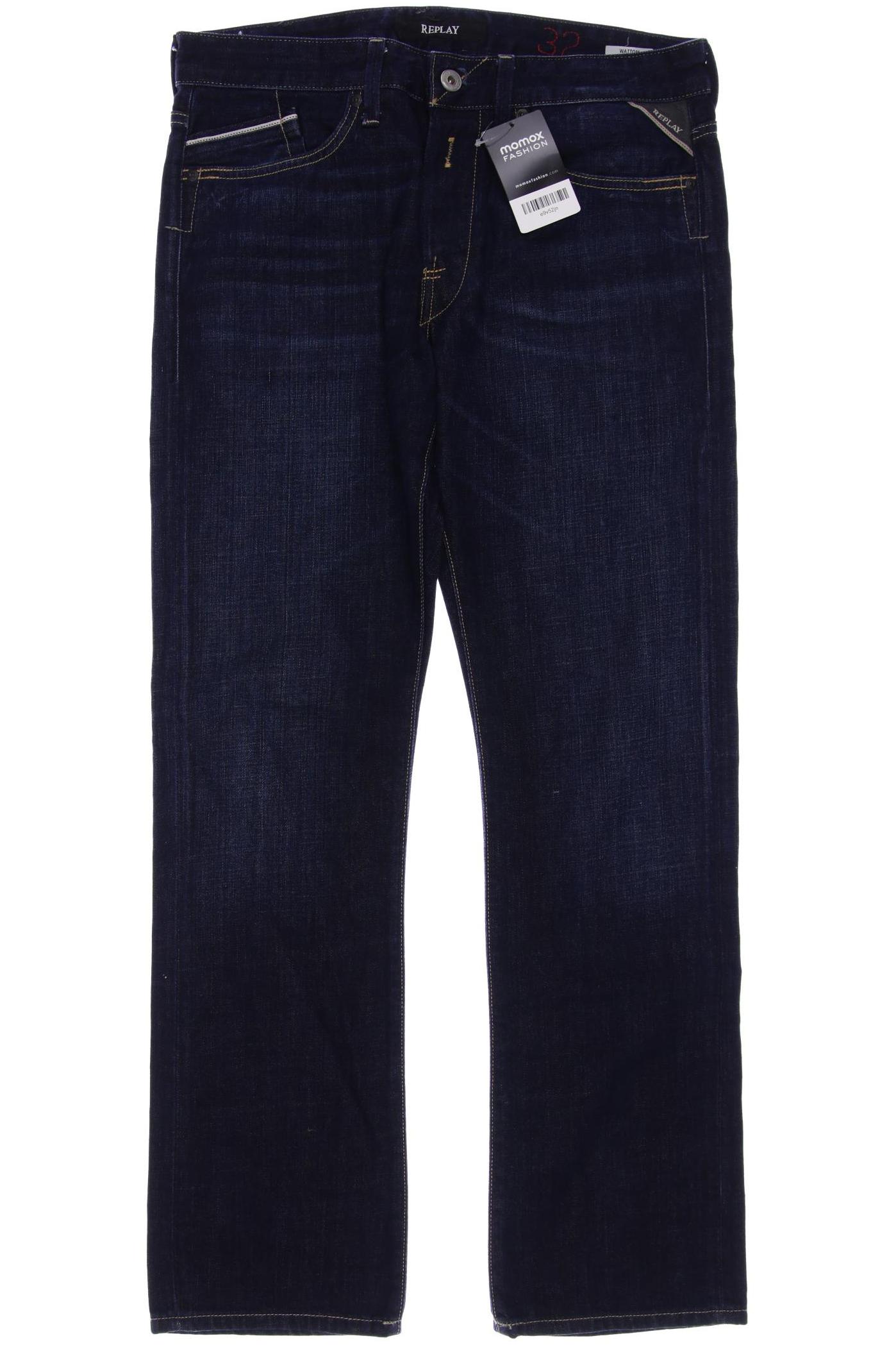 

Replay Herren Jeans, marineblau