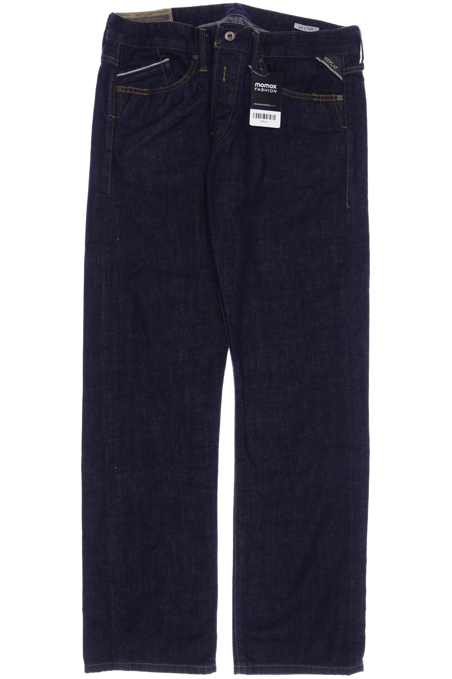 

Replay Herren Jeans, marineblau