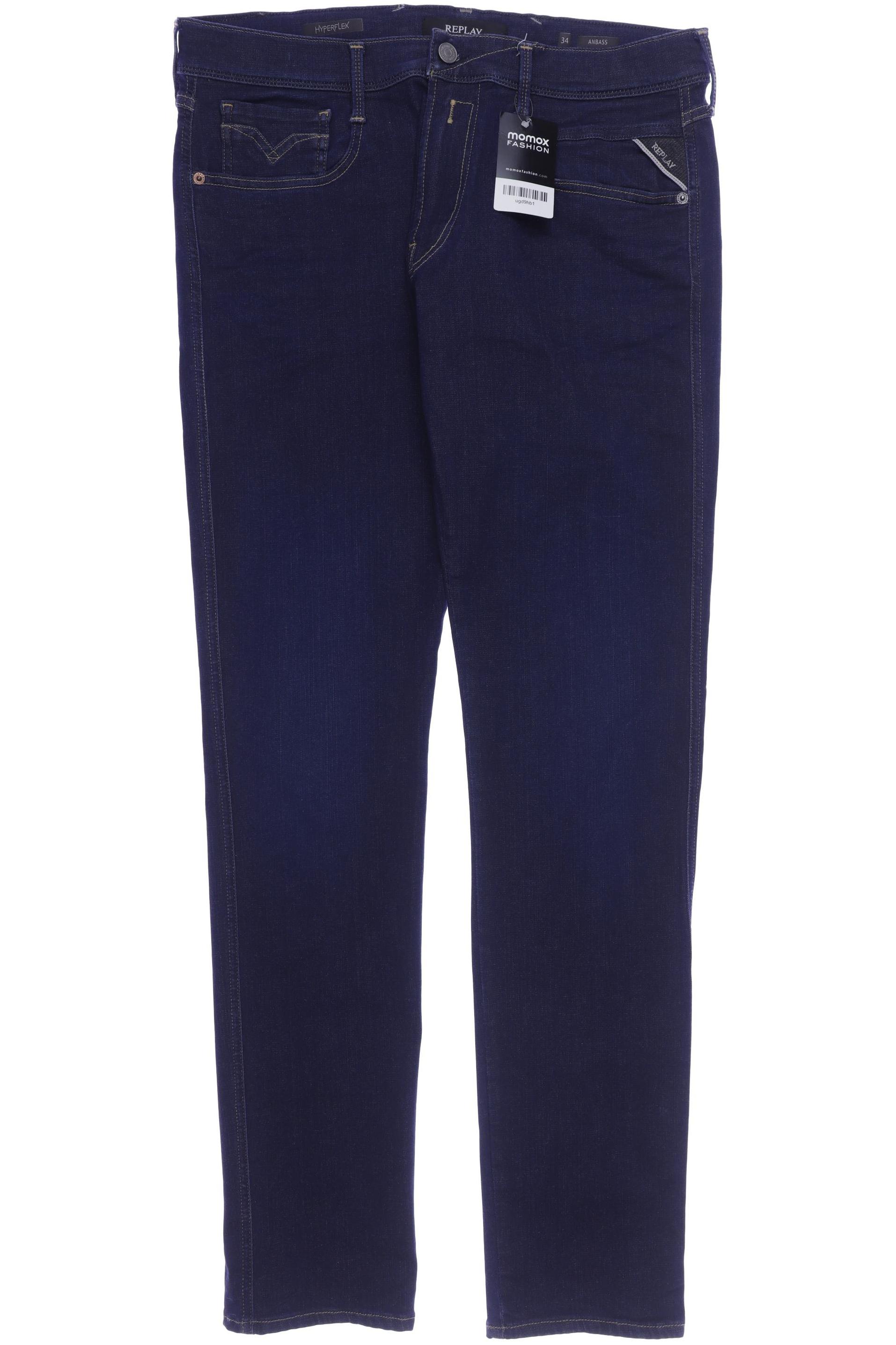

Replay Herren Jeans, marineblau